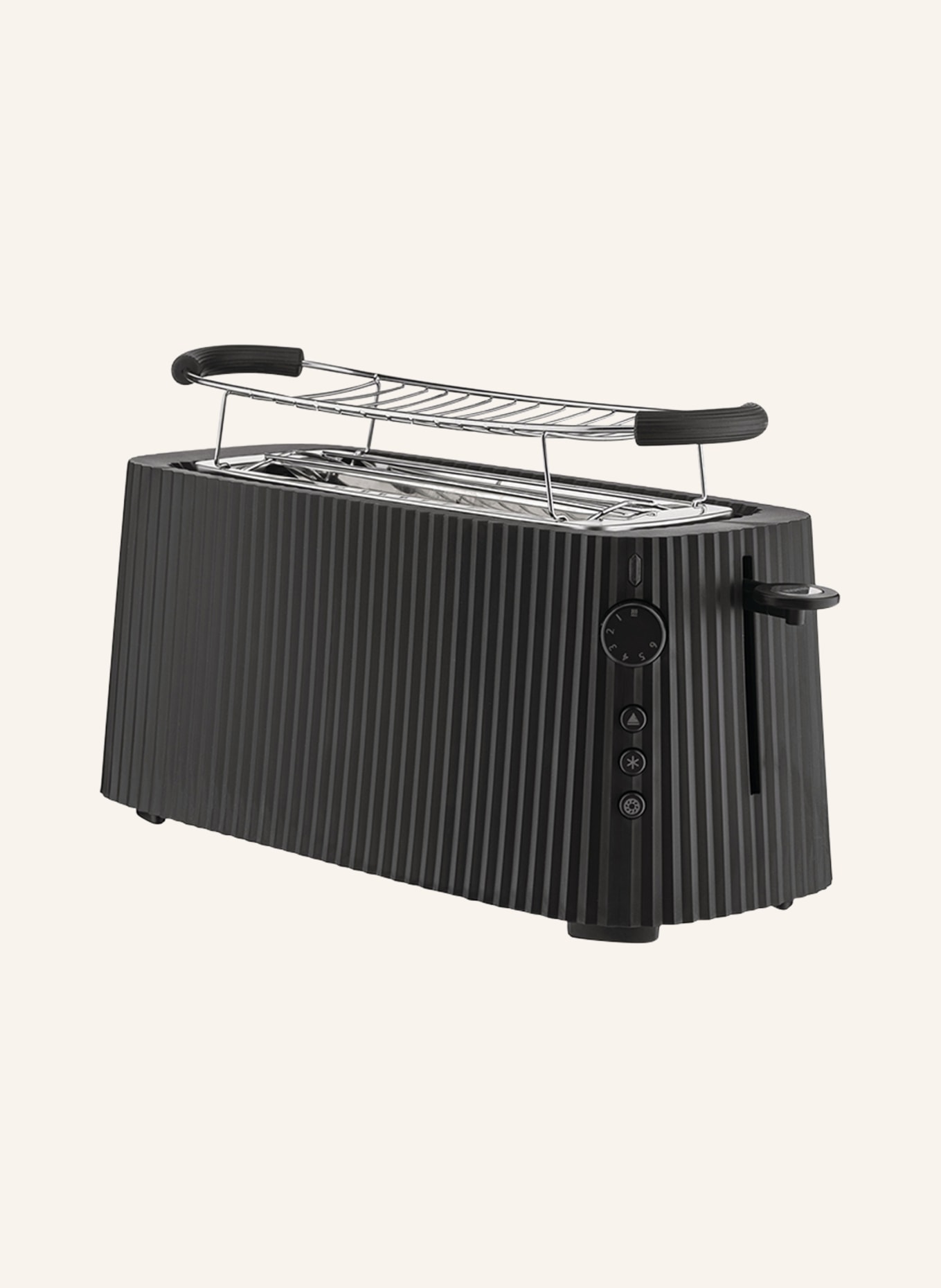 ALESSI Toaster PLISSÈ: SCHWARZ