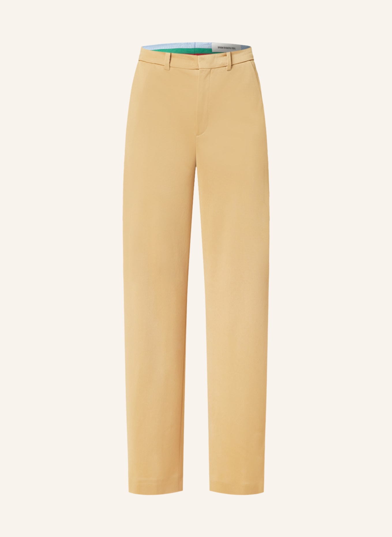 DRYKORN Wide leg trousers DESK, Color: GOLD (Image 1)