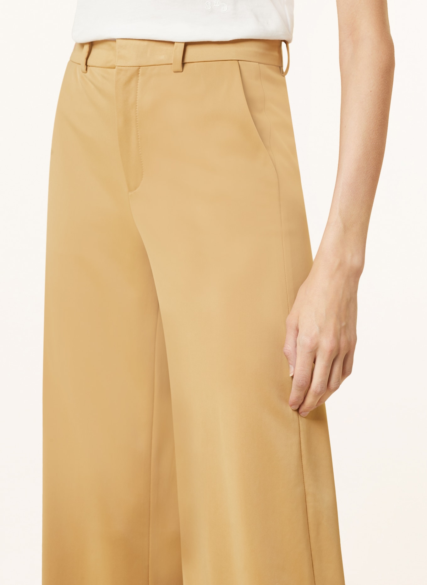 DRYKORN Wide leg trousers DESK, Color: GOLD (Image 5)