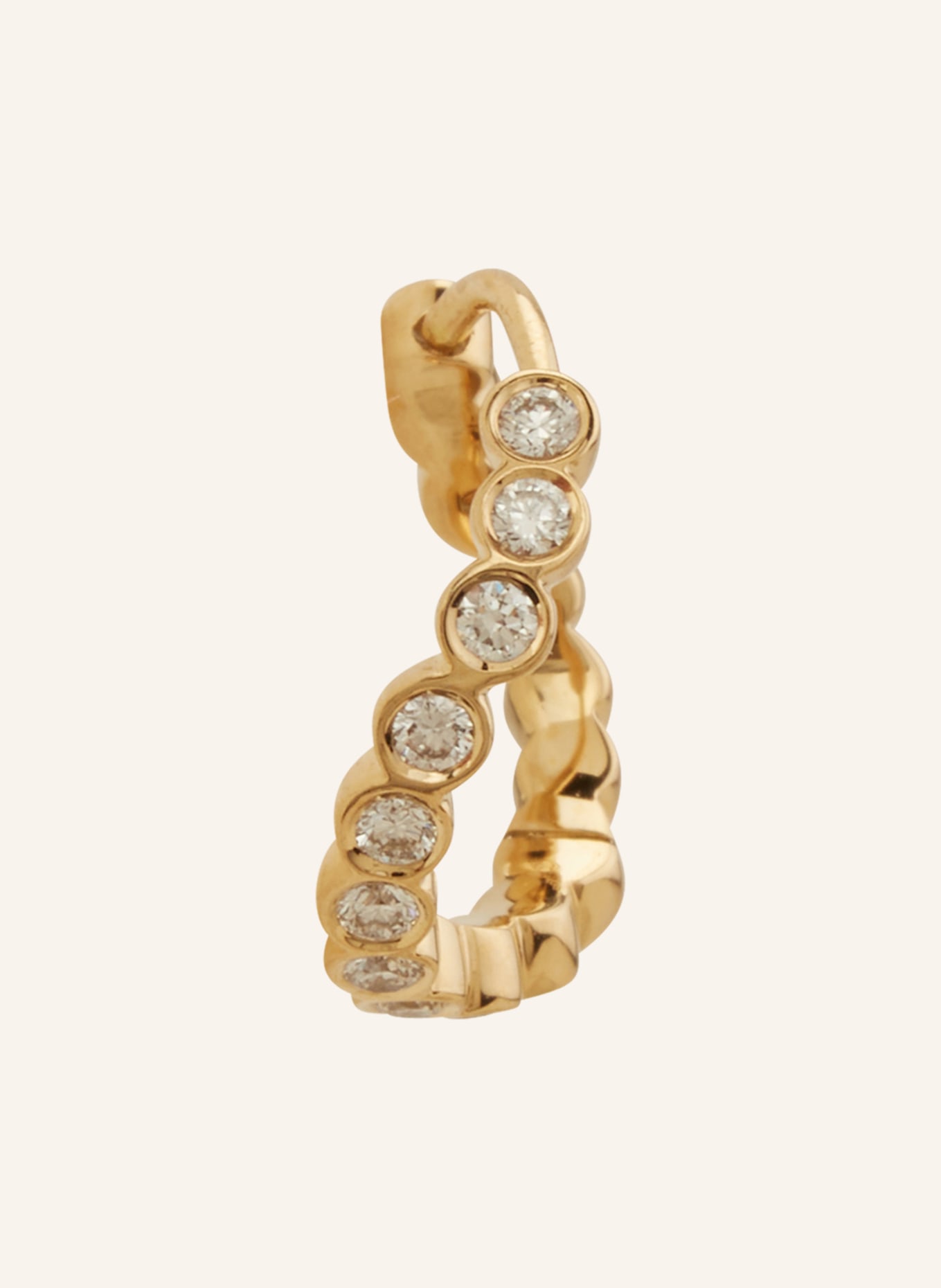 SOPHIE BILLE BRAHE Earrings PETIT COURANT with diamonds, Color: GOLD/ WHITE (Image 1)