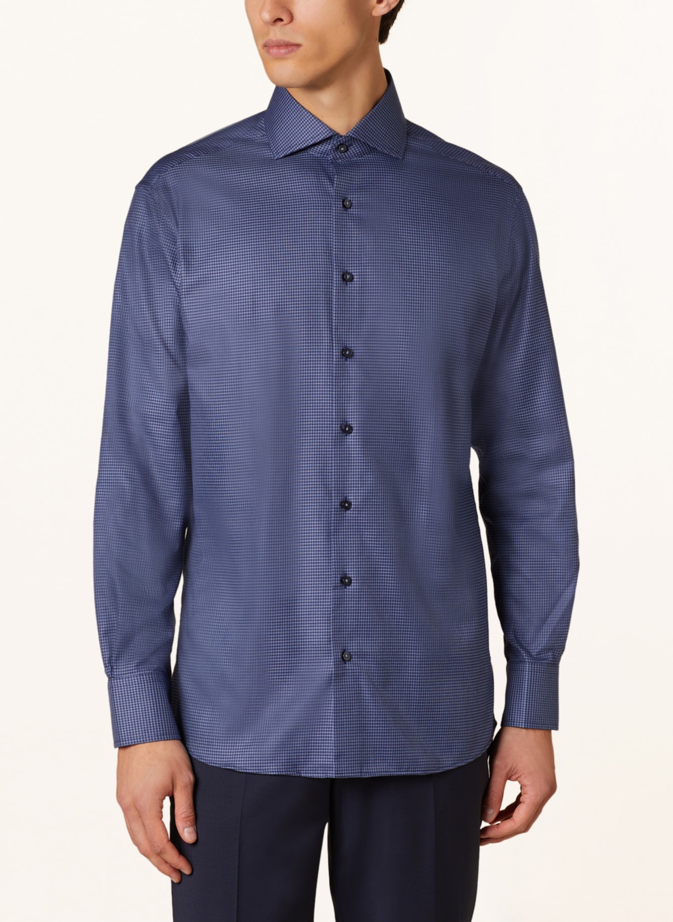 ETERNA 1863 Shirt modern fit, Color: DARK BLUE/ BLUE (Image 4)