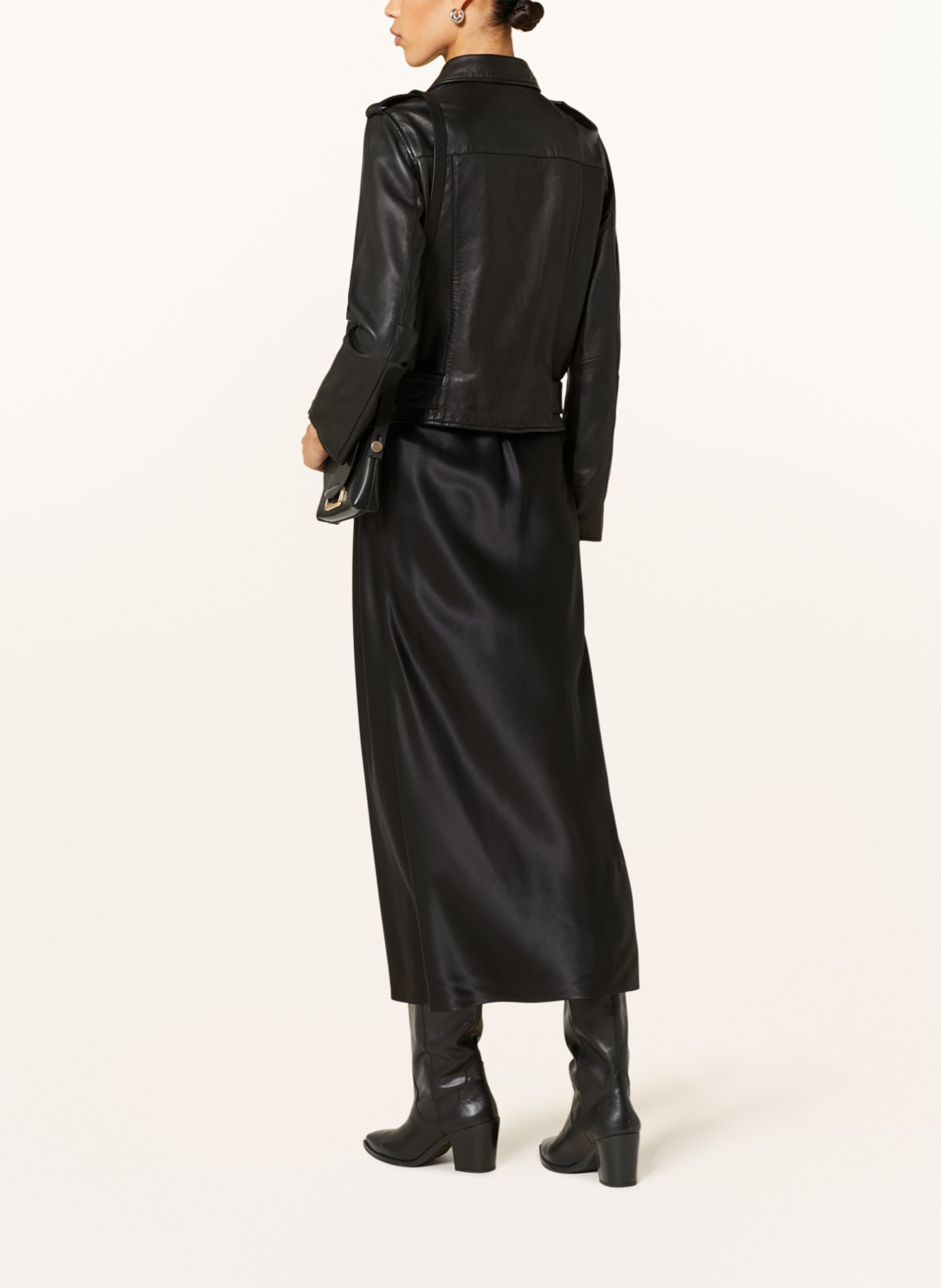 ALLSAINTS Leather jacket BALFERN, Color: BLACK (Image 3)