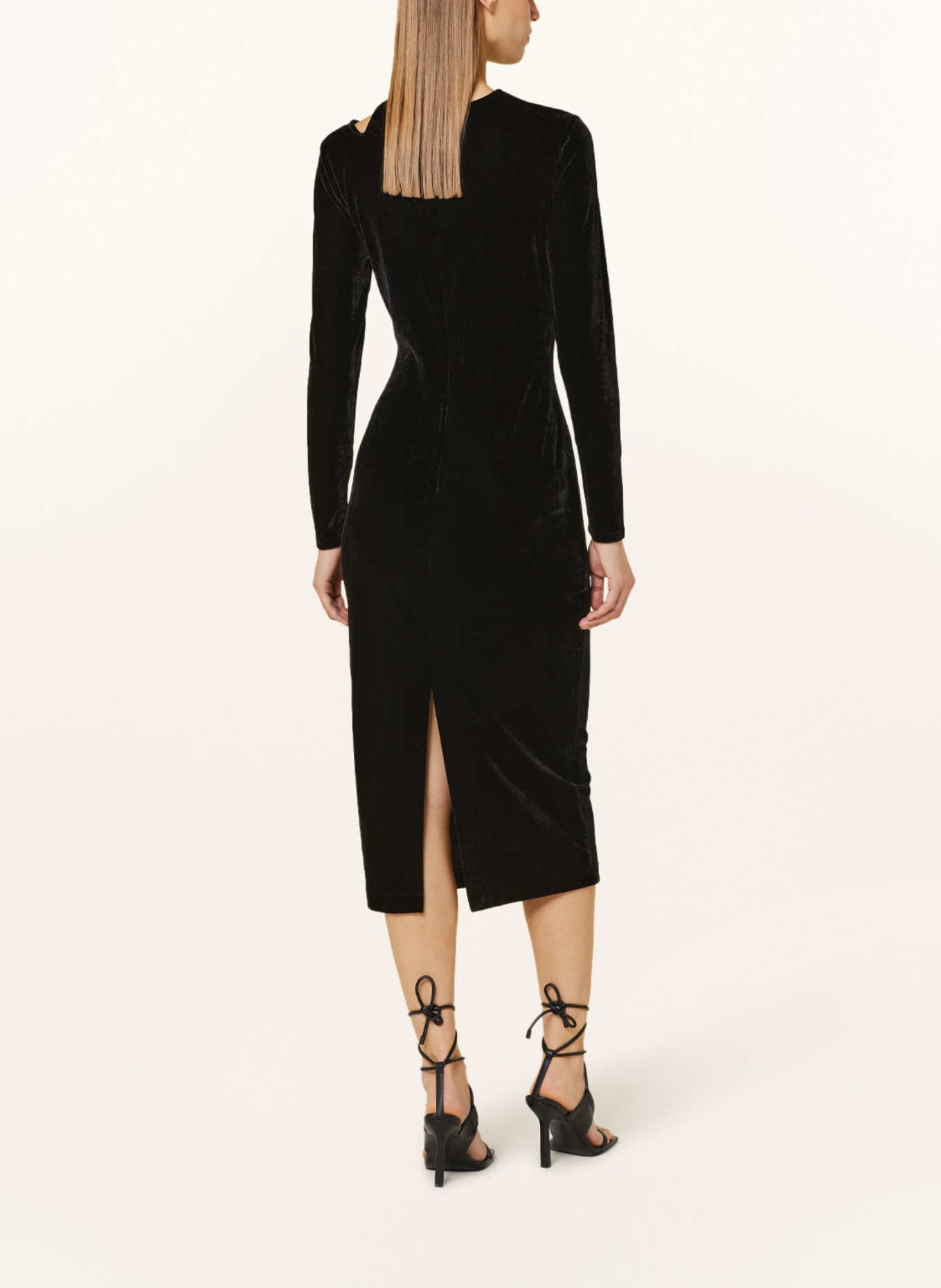 Reiss black sales velvet dress
