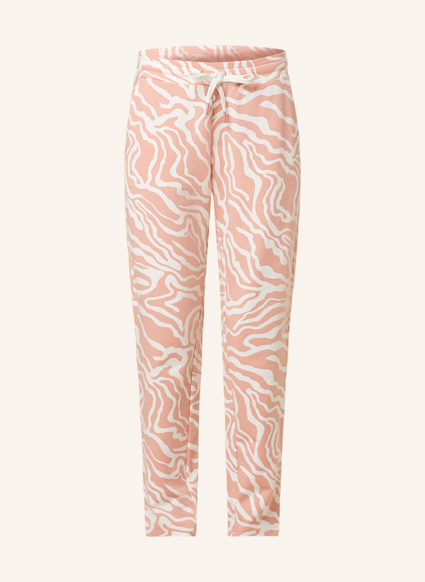 mey Pajama pants series NEELE, Color: NUDE/ WHITE (Image 1)