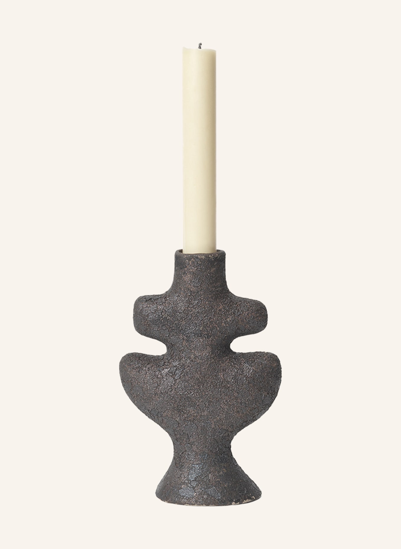 Ferm LIVING Kerzenhalter YARA SMALL, Farbe: DUNKELGRAU (Bild 2)