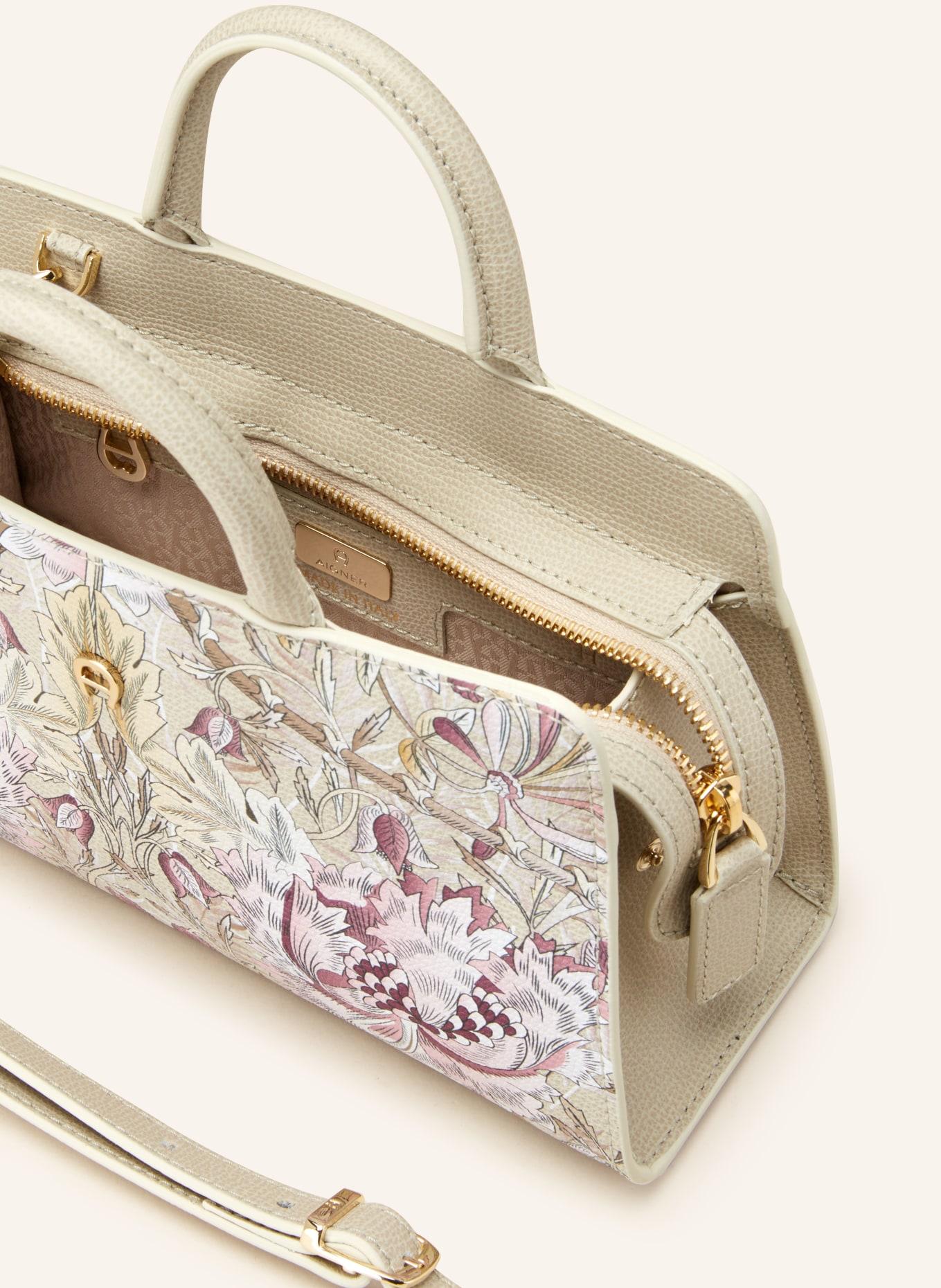 AIGNER Handbag CYBILL HONEYSUCKLE, Color: CREAM/ PINK (Image 3)