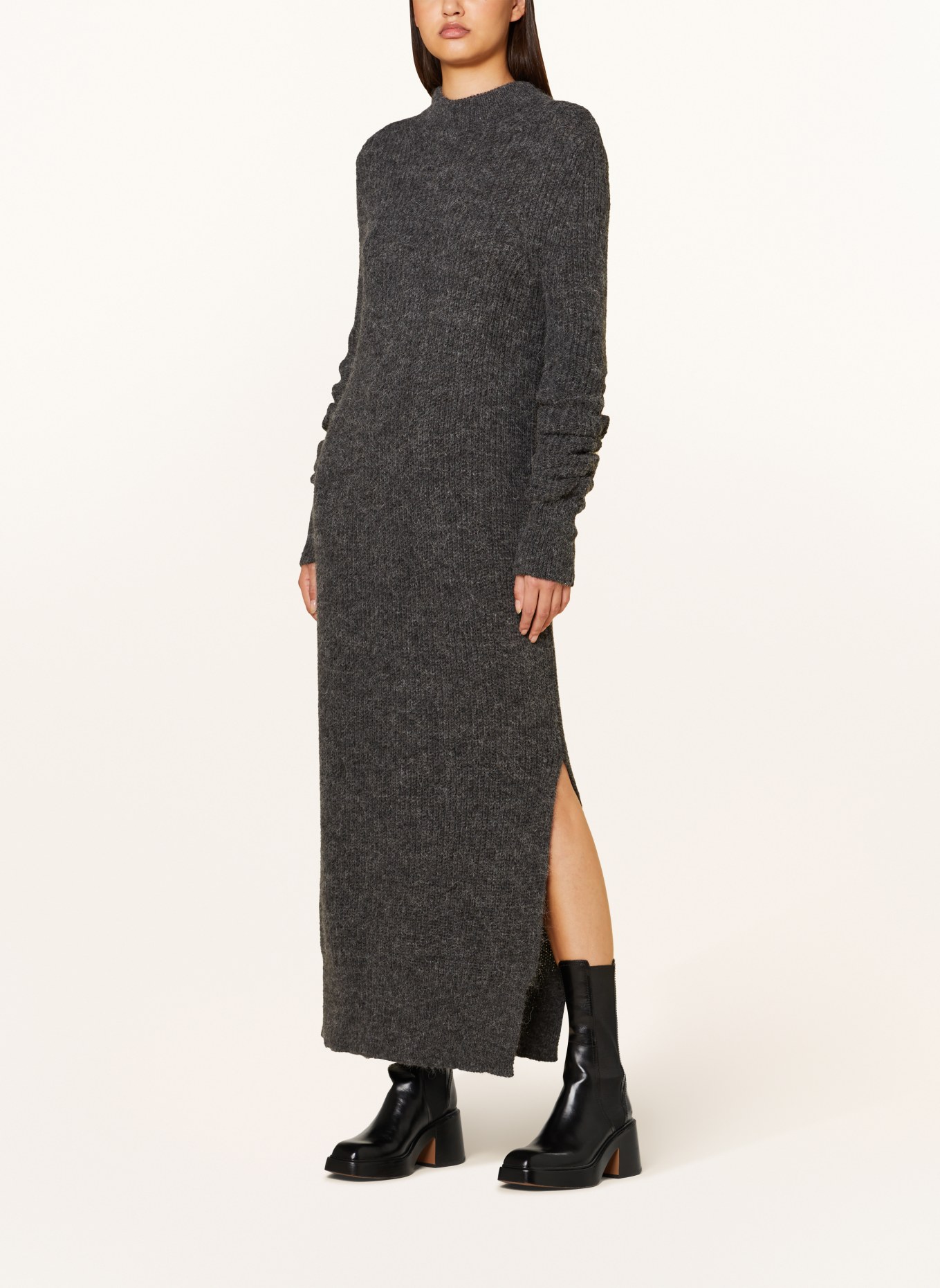 VANILIA Knit dress with alpaca, Color: GRAY (Image 2)