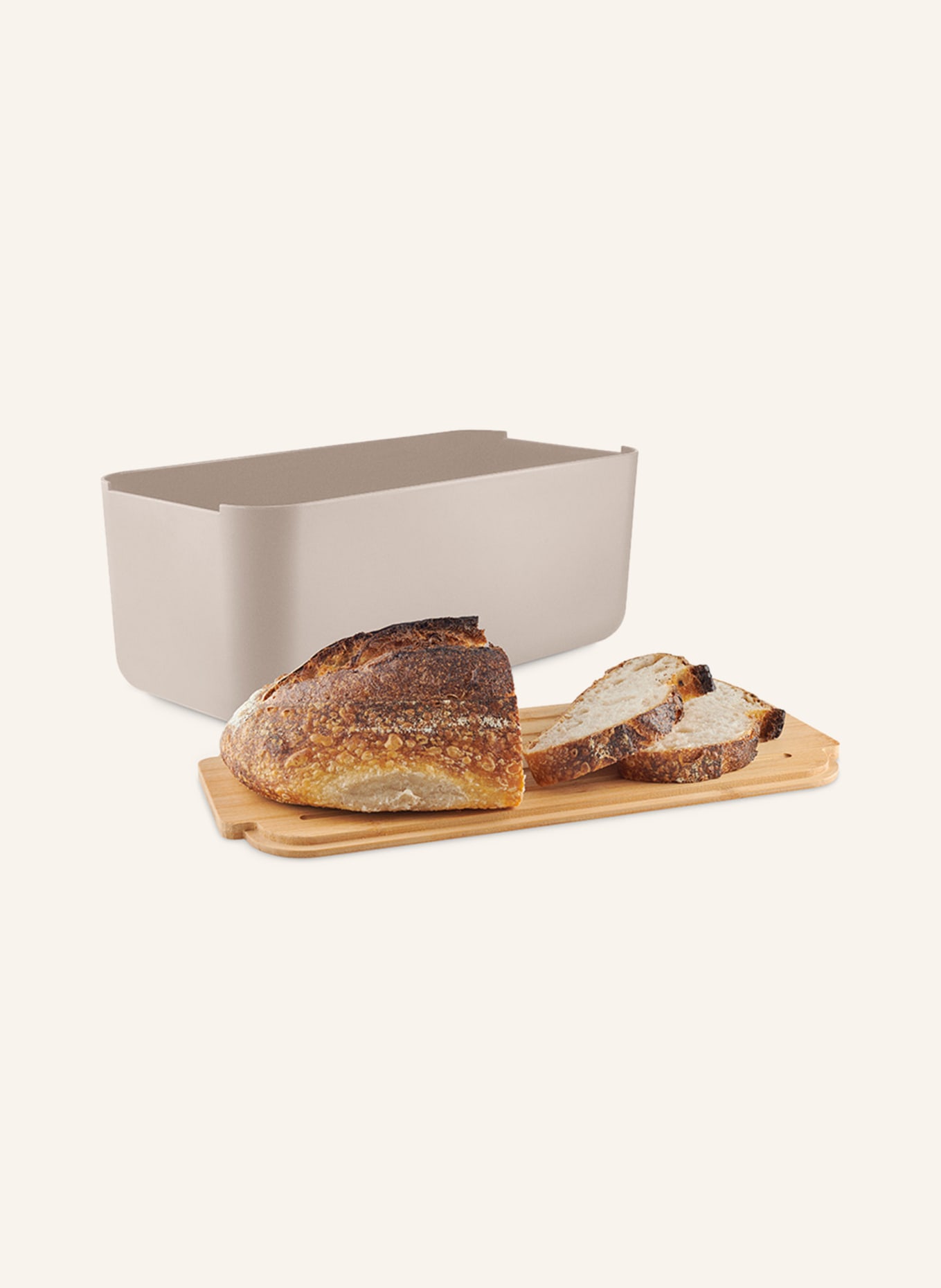 eva solo Bread bin with chopping board, Color: TAUPE (Image 3)