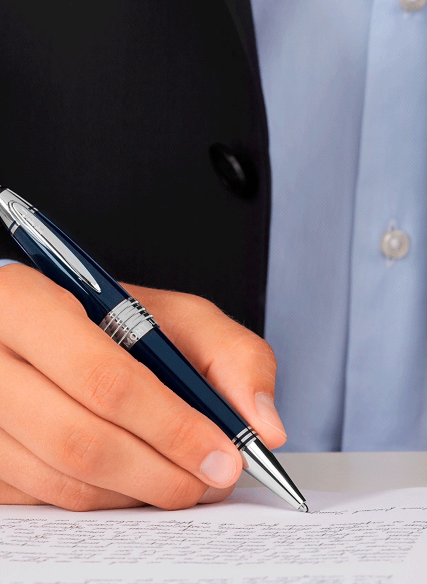 MONTBLANC Ballpoint pen JOHN F. KENNEDY SPECIAL EDITION, Color: DARK BLUE (Image 4)