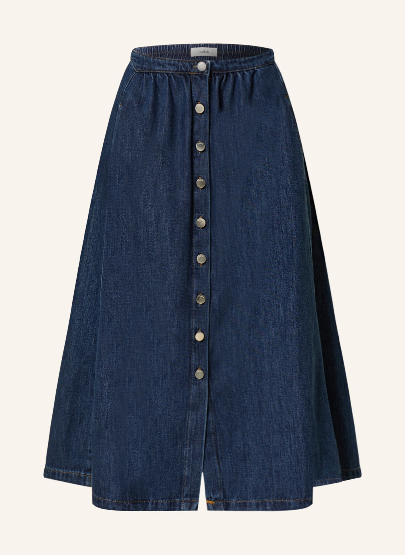 ba&sh Džínová sukně COWIE, Barva: BLUE RAW (Obrázek 1)