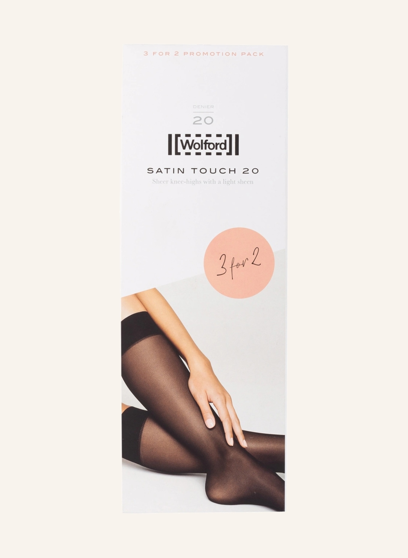 Wolford 3er-Pack Fein-Kniestrümpfe SATIN TOUCH , Farbe: 4273 COSMETIC (Bild 2)