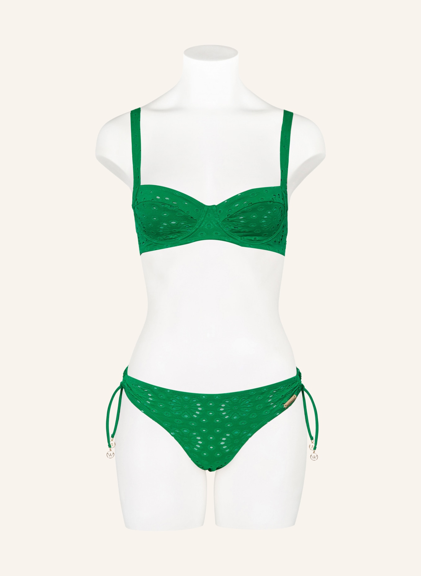 watercult Triangel-Bikini-Hose RIVIERA NOTES, Farbe: GRÜN (Bild 2)
