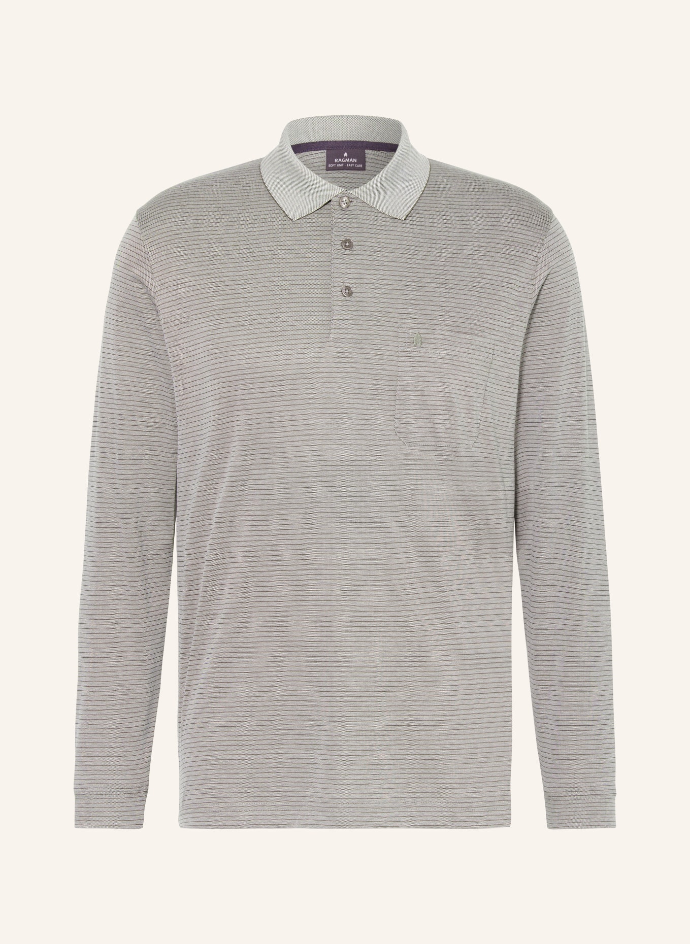 RAGMAN Jersey polo shirt regular fit, Color: GRAY(Image null)