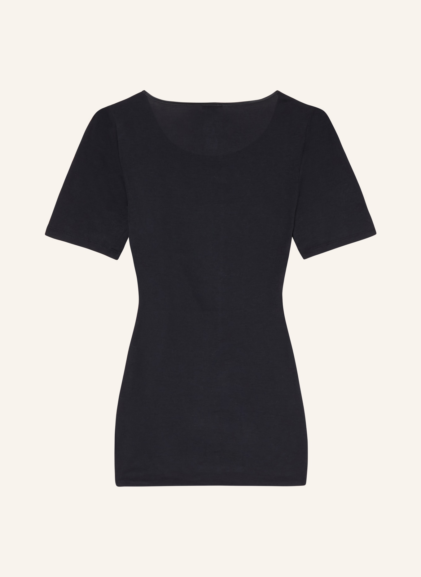 HANRO T-Shirt COTTON SEAMLESS, Farbe: SCHWARZ (Bild 2)