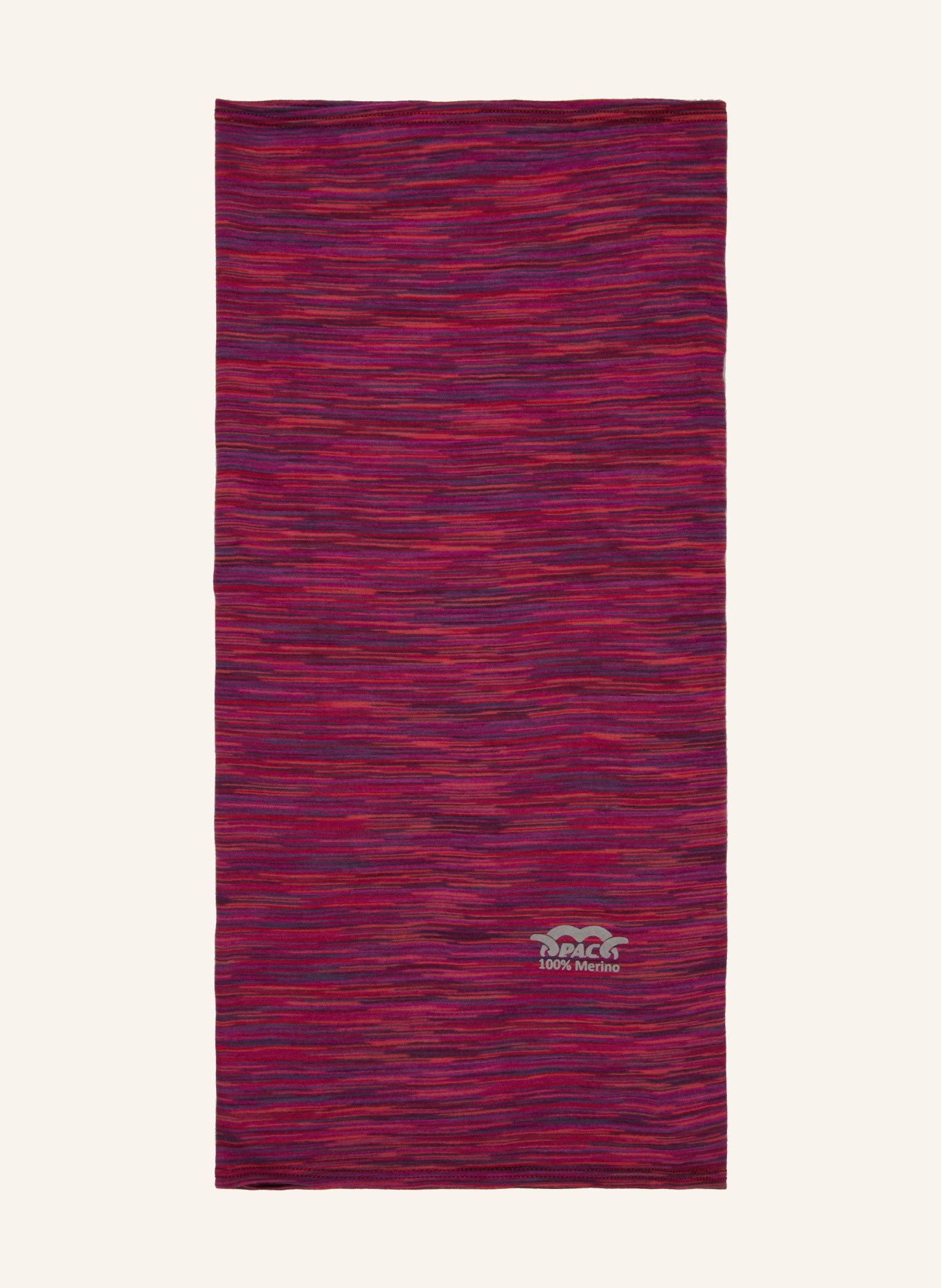 P.A.C. Multifunktionstuch aus Merinowolle: LILA / FUCHSIA