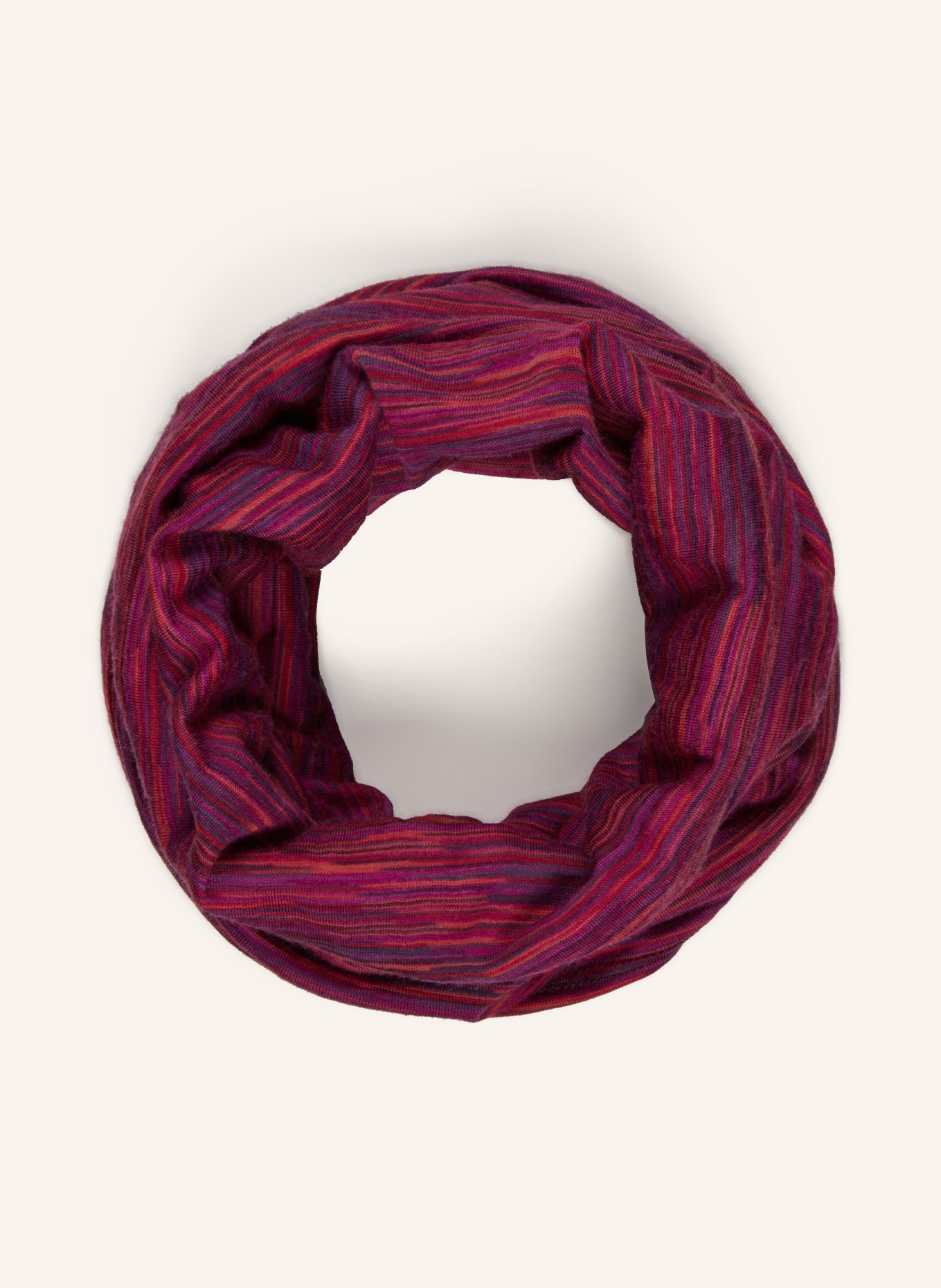 P.A.C. Multifunktionstuch aus Merinowolle: LILA / FUCHSIA