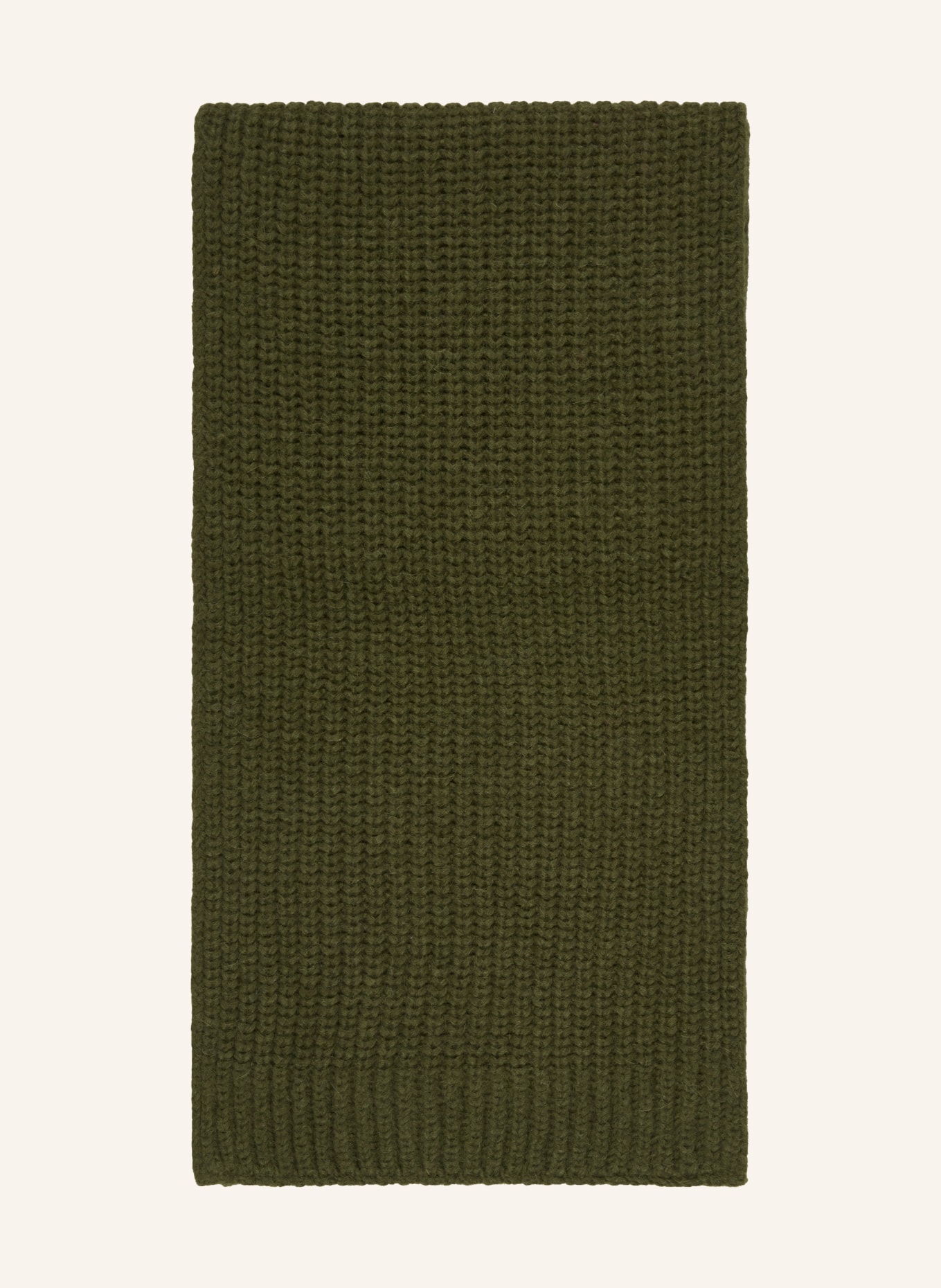 CLOSED Scarf with alpaca, Color: GREEN (Image 1)