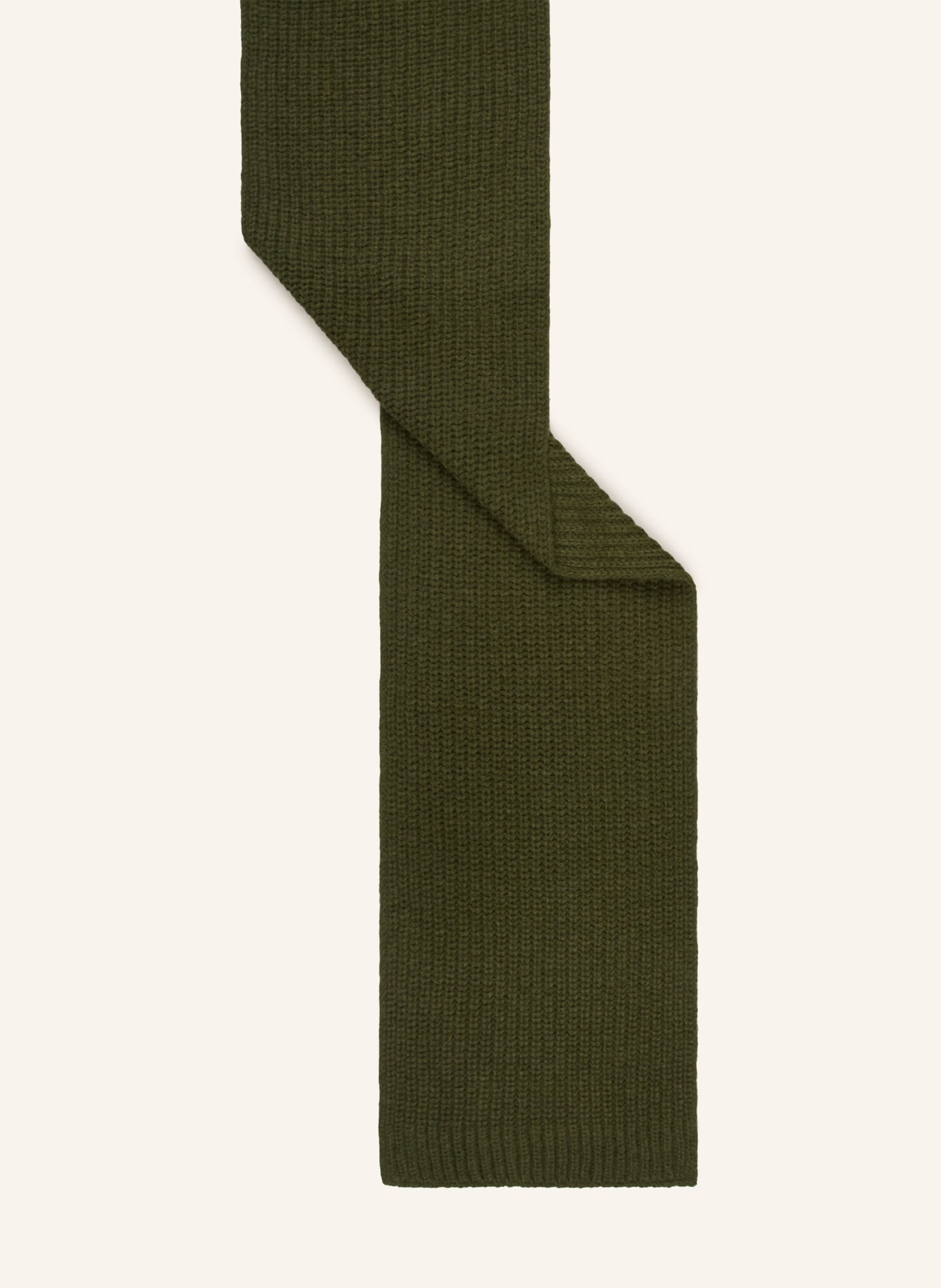 CLOSED Scarf with alpaca, Color: GREEN (Image 2)
