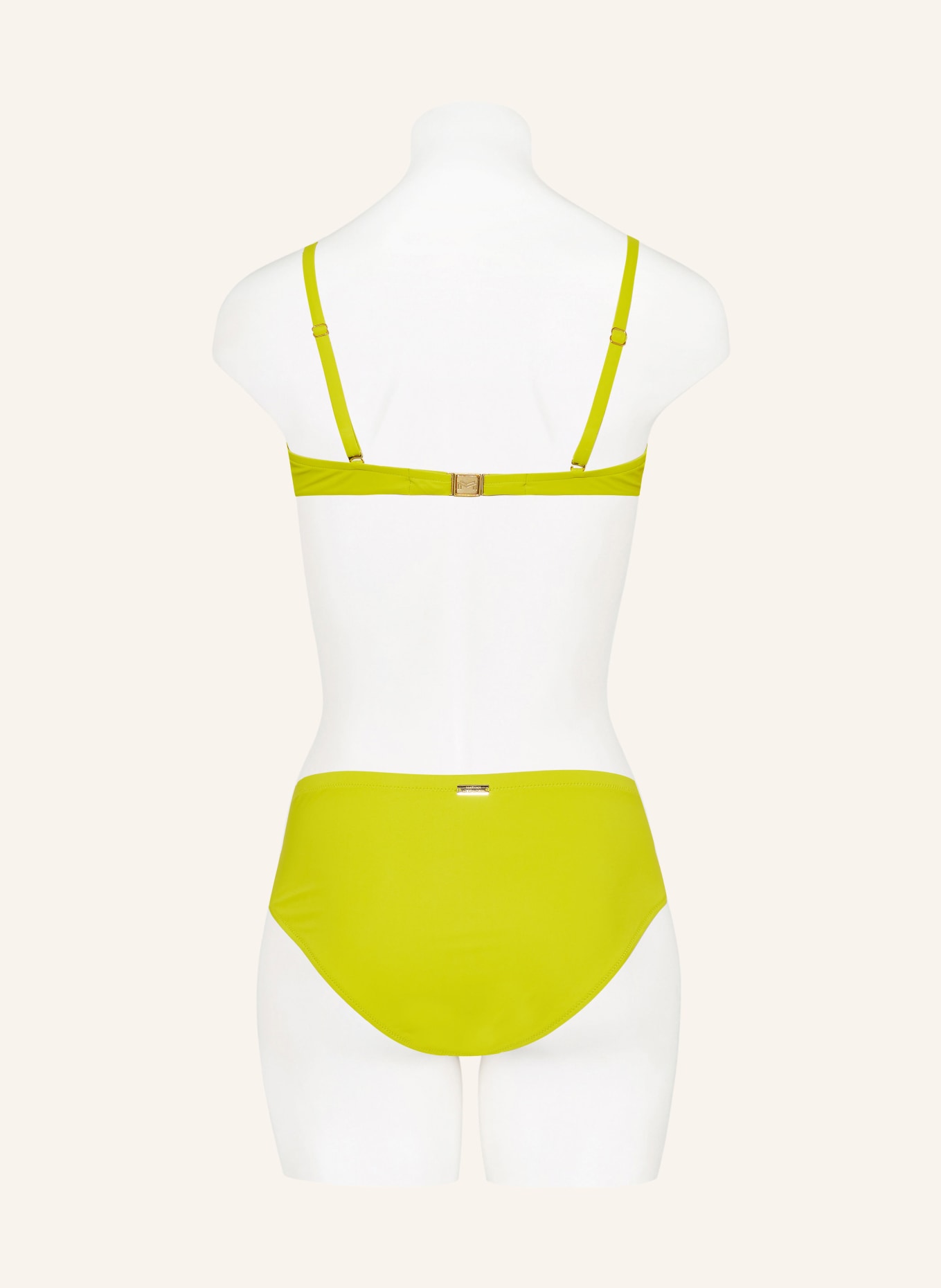 MARYAN MEHLHORN Underwired bikini top SOLIDS with UV protection, Color: LIGHT GREEN (Image 3)