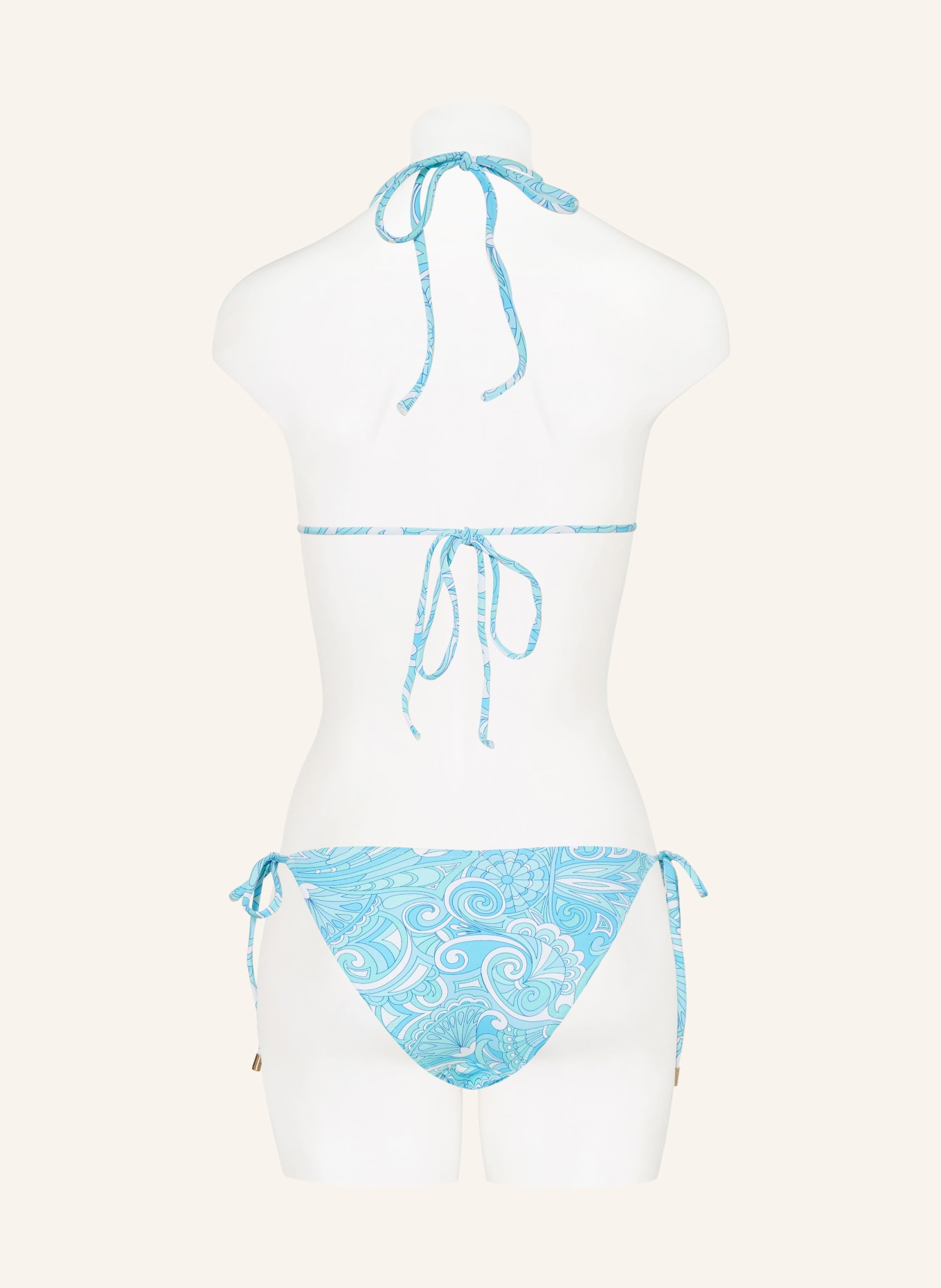 MELISSA ODABASH Triangle bikini MIAMI, Color: LIGHT BLUE/ WHITE/ MINT (Image 3)