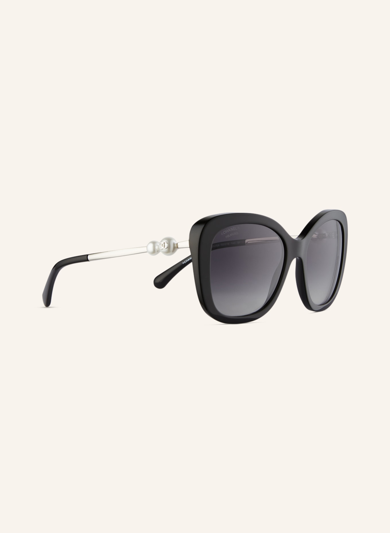 CHANEL Square sunglasses, Color: N501S8 - BLACK (Image 4)