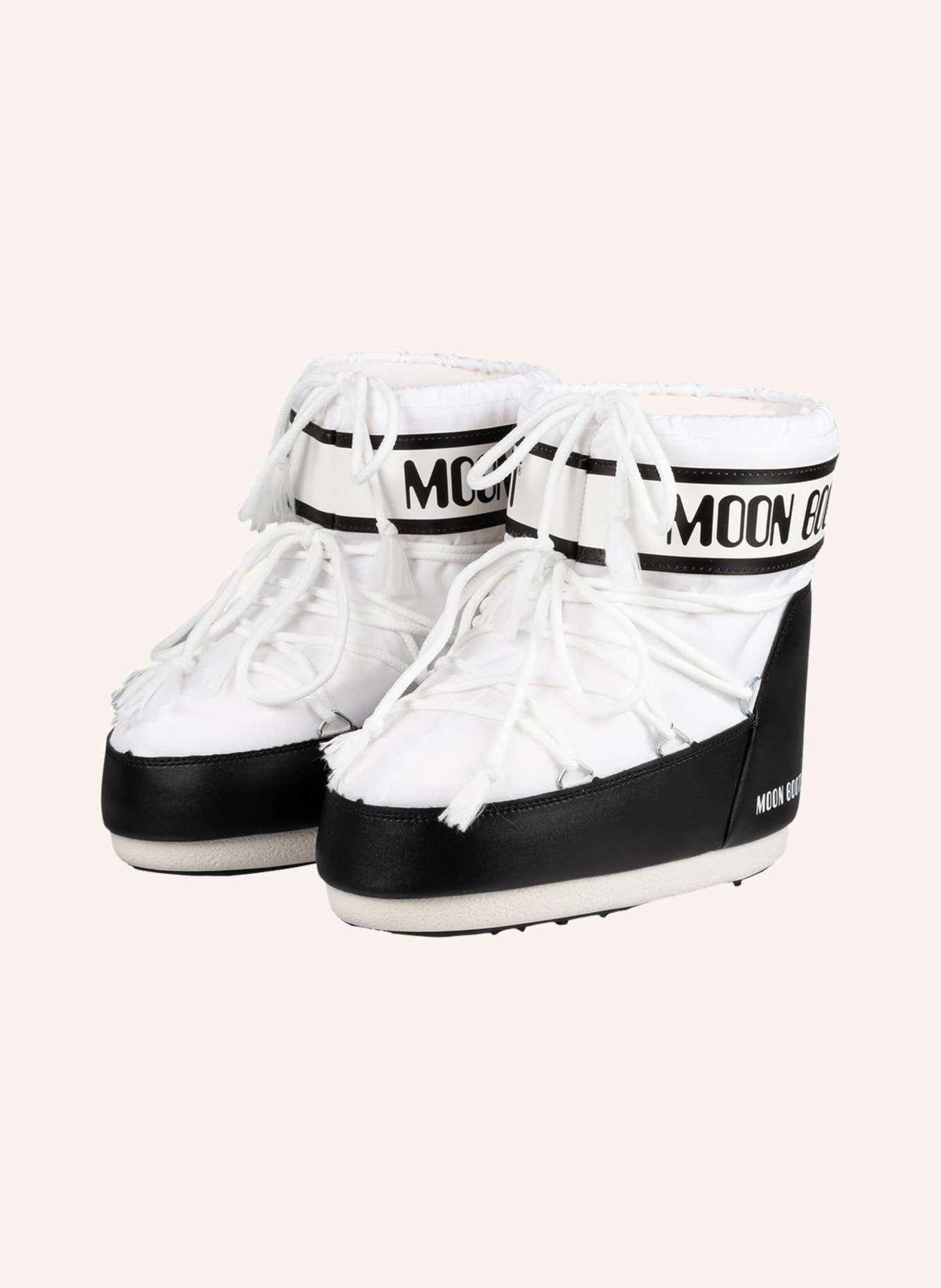 MOON BOOT Moon boots CLASSIC LOW, Color: WHITE/ BLACK (Image 1)