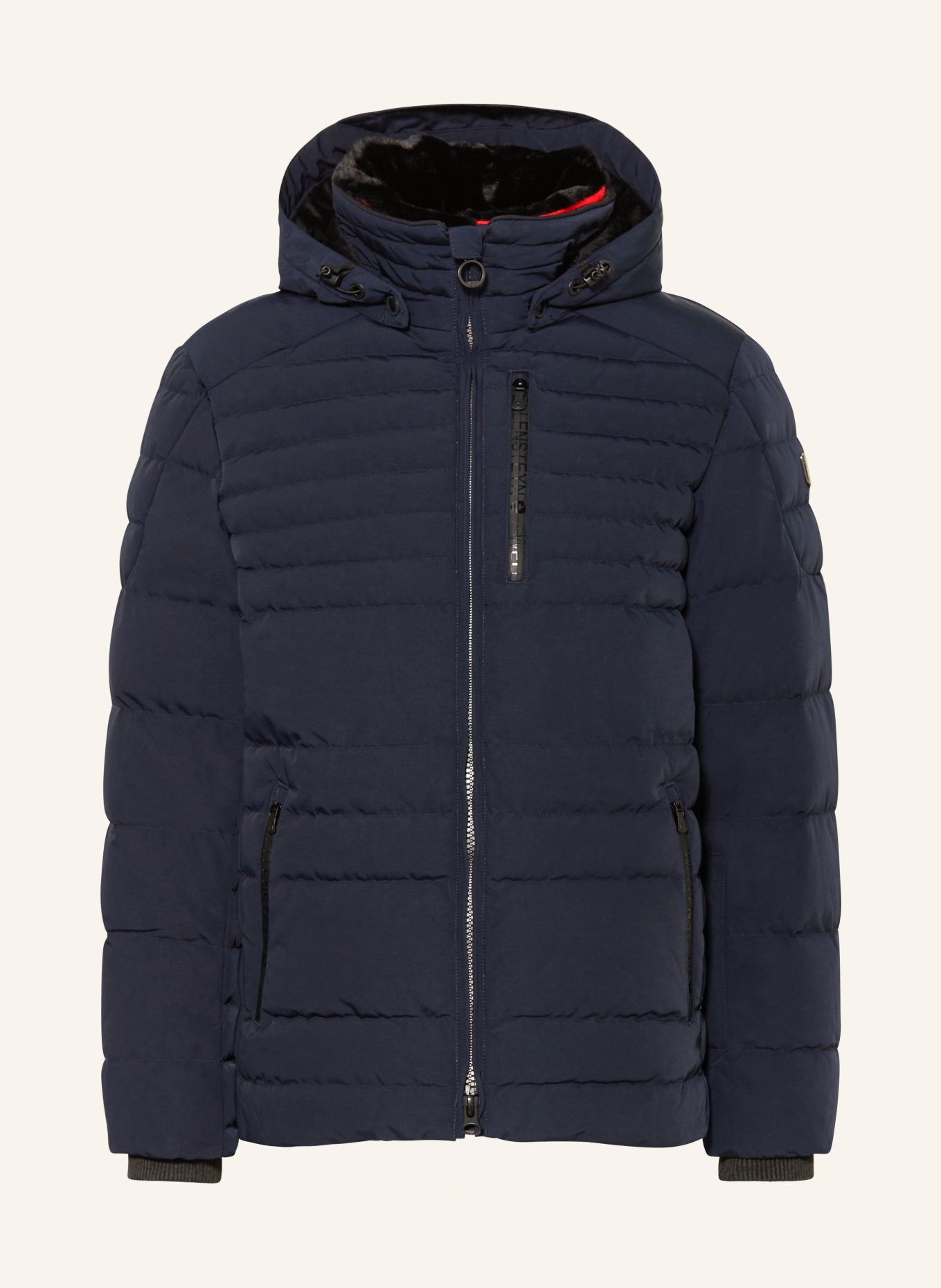 WELLENSTEYN Skijacke POLAR mit abnehmbarem Kunstpelz: DUNKELBLAU