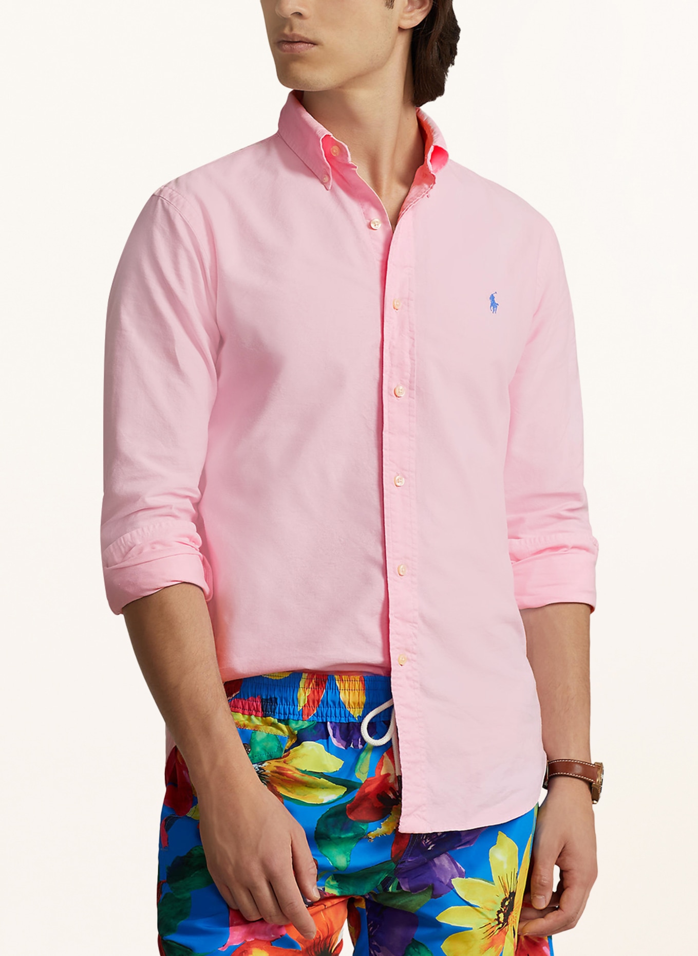 POLO RALPH LAUREN Oxford shirt custom fit, Color: PINK (Image 4)