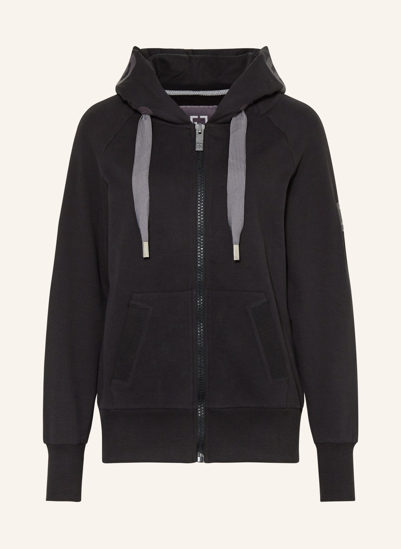 ELBSAND Sweat jacket KELDA, Color: BLACK (Image 1)