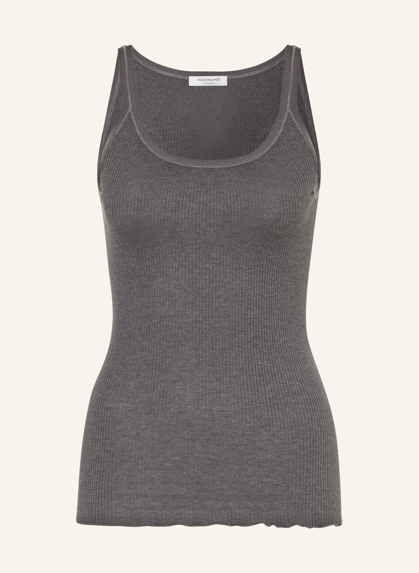 rosemunde Silk top BELLE, Color: GRAY (Image 1)