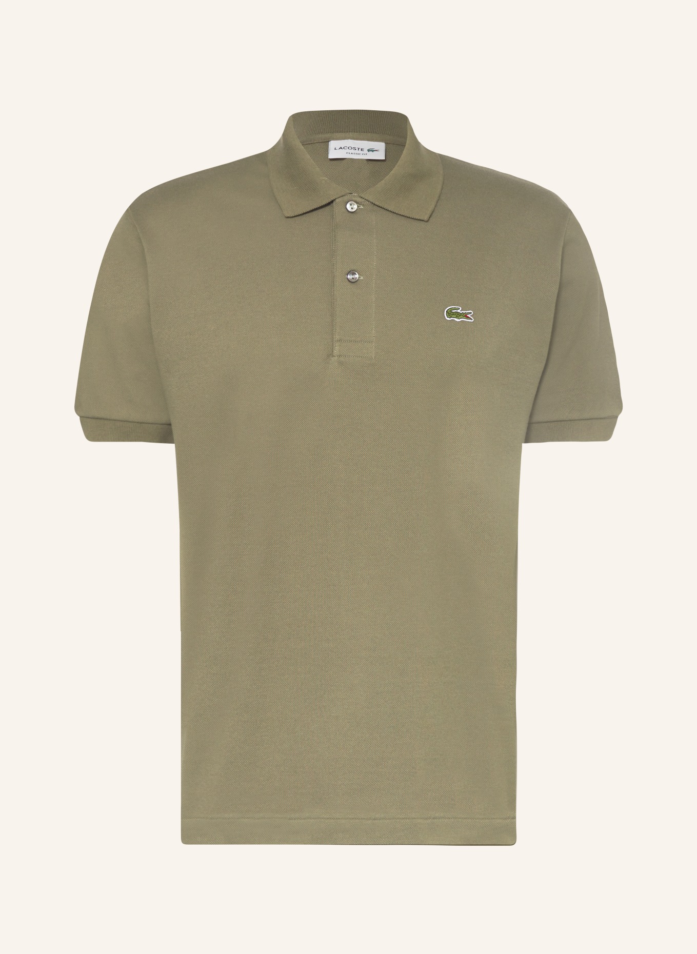 LACOSTE Piqué-Poloshirt Classic Fit, Farbe: OLIV (Bild 1)