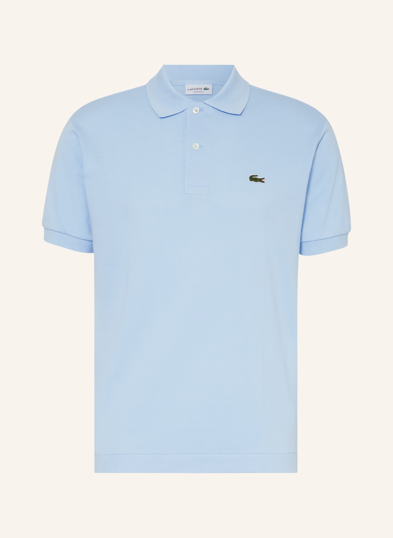 LACOSTE Piqué-Poloshirt Classic Fit, Farbe: HELLBLAU (Bild 1)