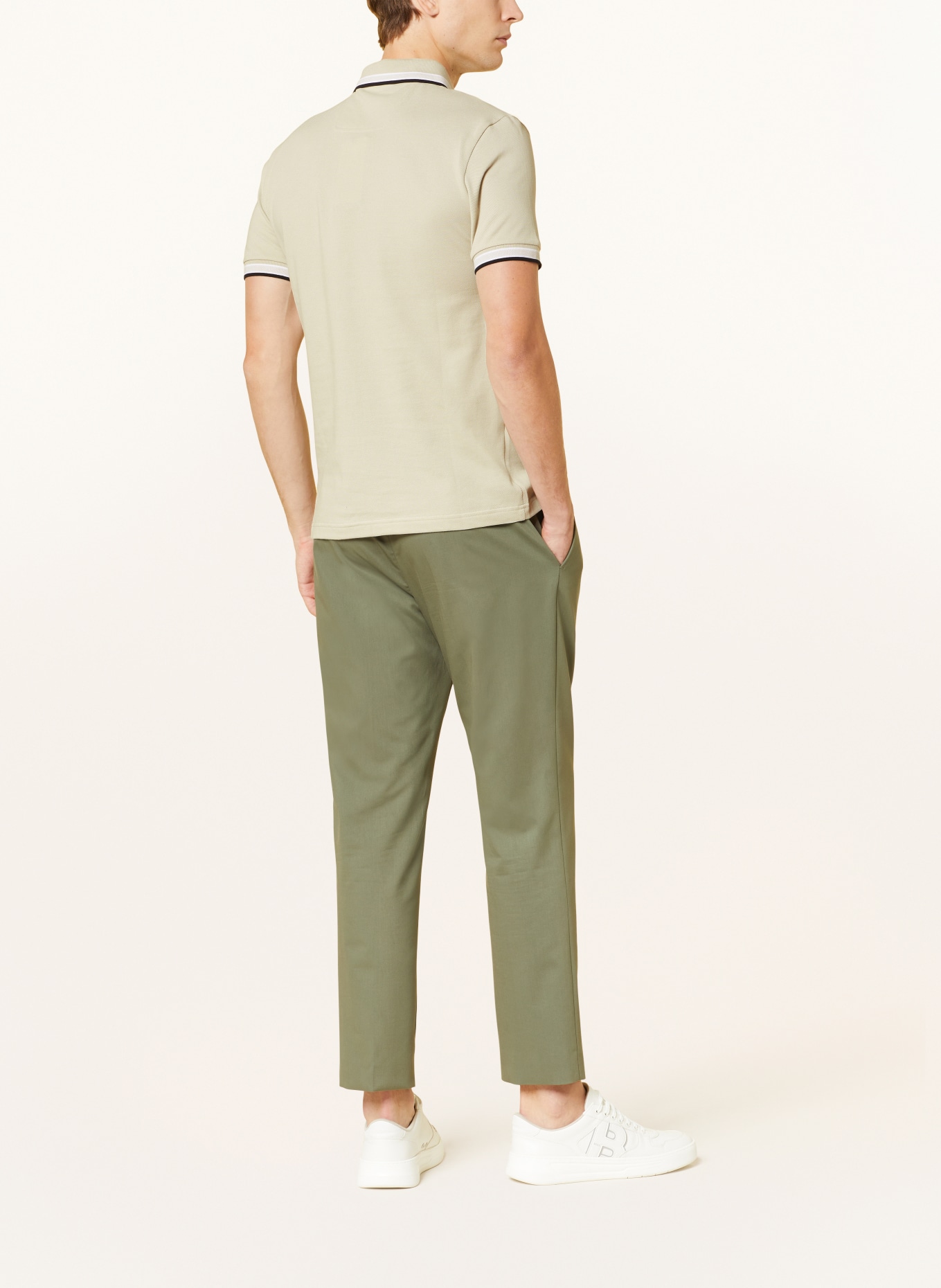 BOSS Piqué-Poloshirt PADDY CURVED Regular Fit, Farbe: CREME (Bild 3)