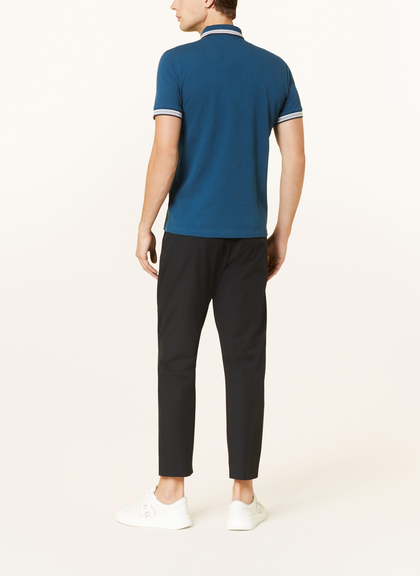 BOSS Piqué-Poloshirt PADDY CURVED Regular Fit, Farbe: DUNKELBLAU (Bild 3)