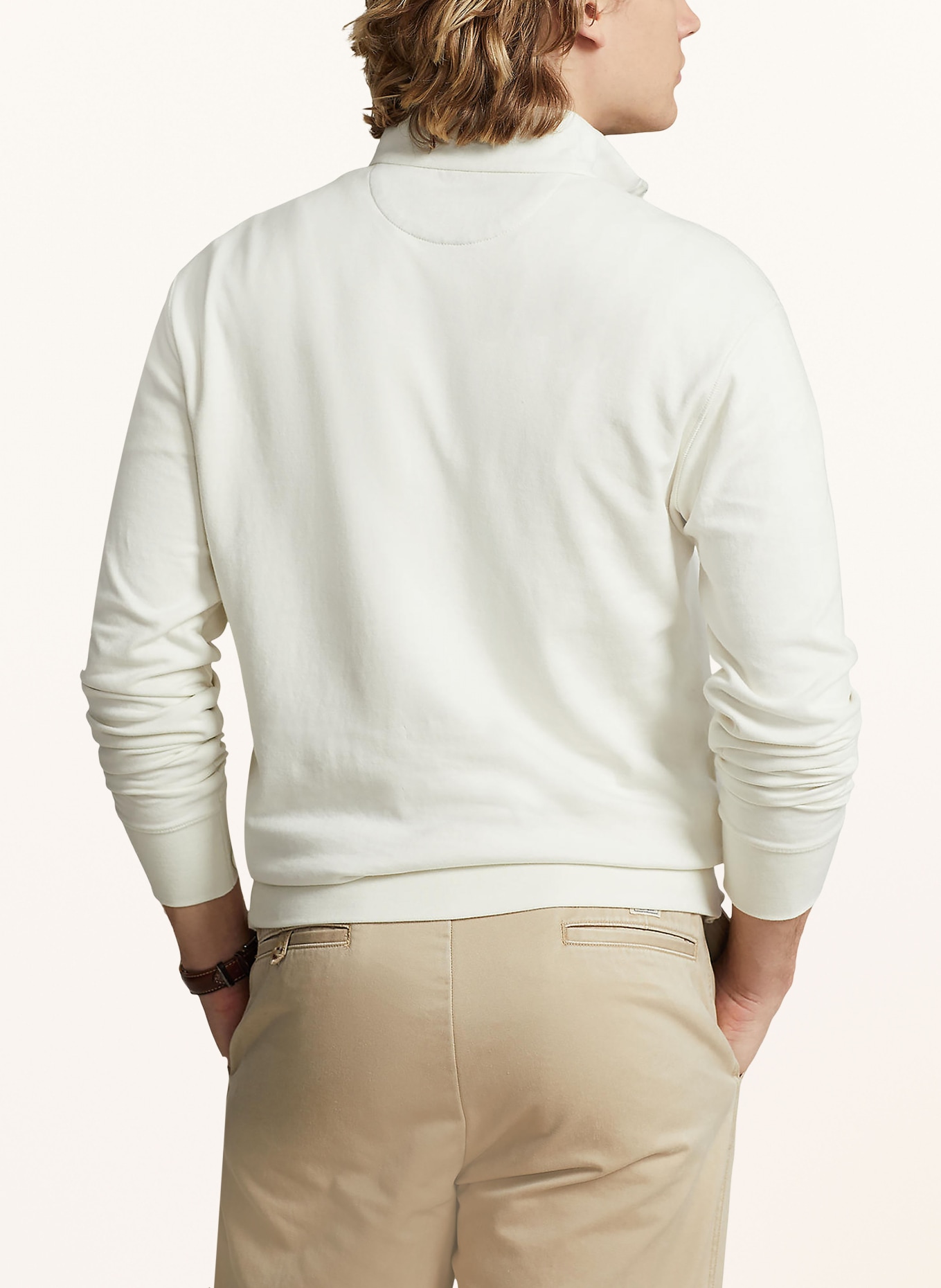 POLO RALPH LAUREN Sweat-Troyer, Farbe: WEISS (Bild 3)