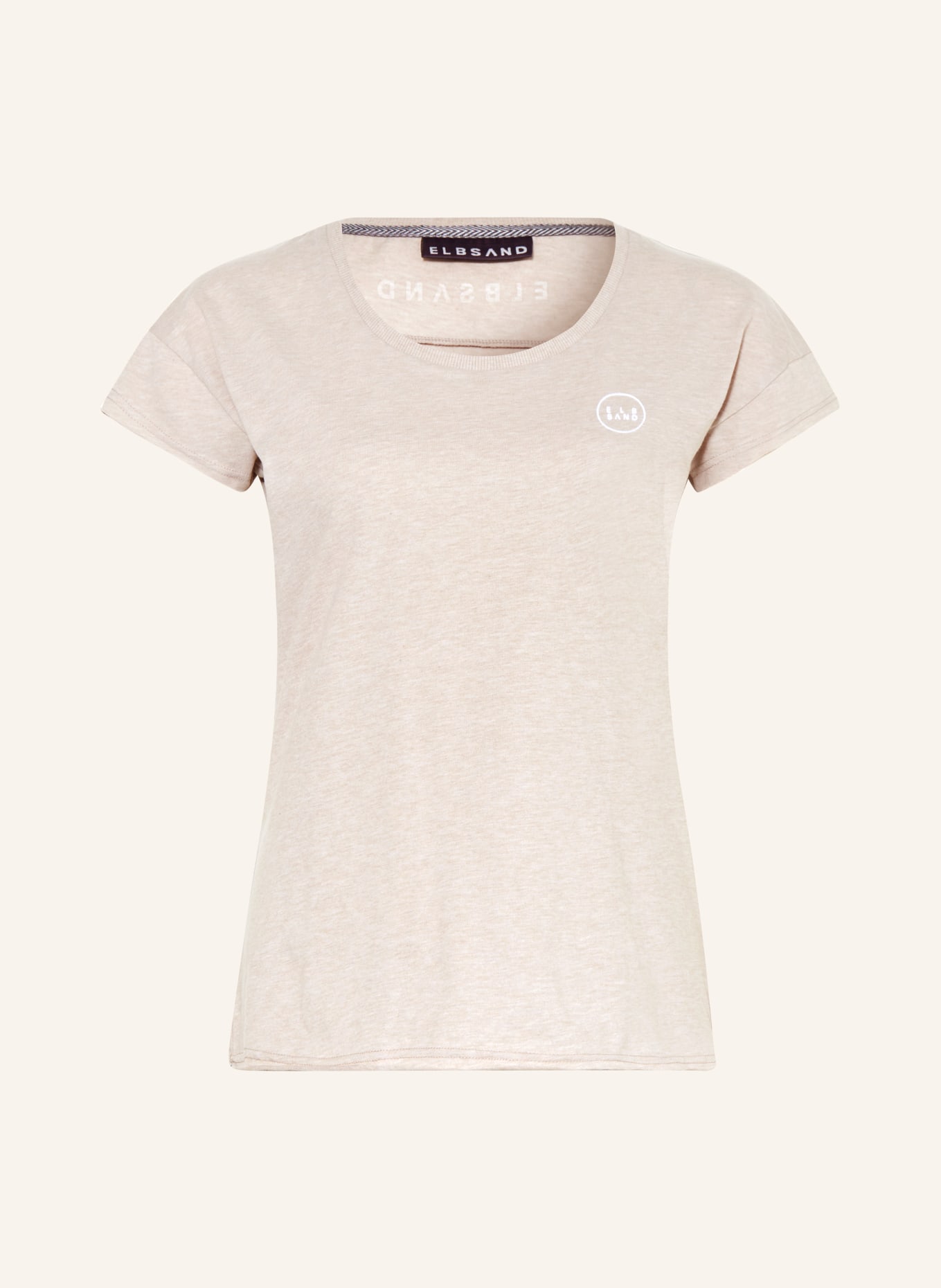ELBSAND T-shirt RANVA, Color: BEIGE (Image 1)