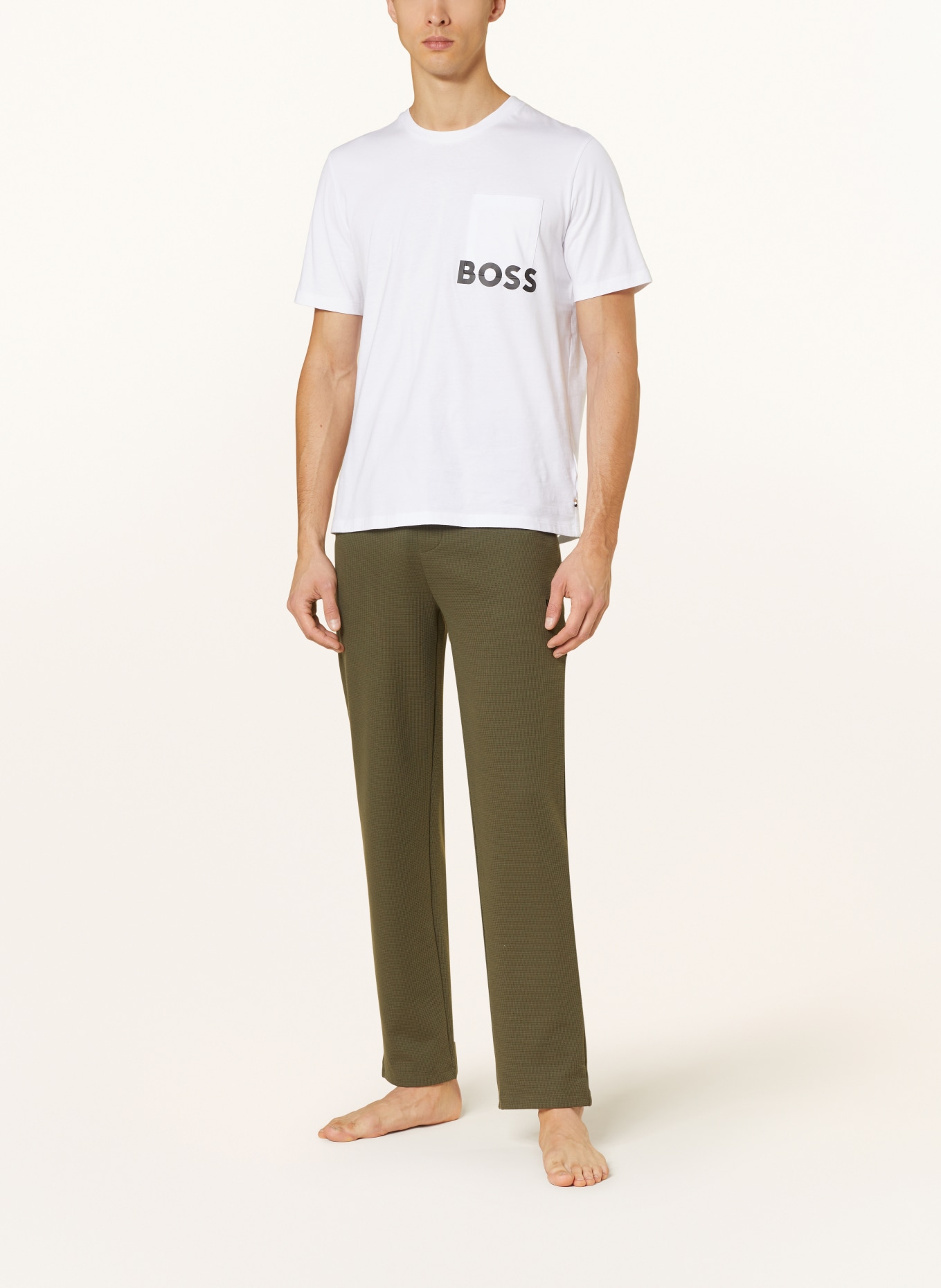 BOSS Spodnie od piżamy , Kolor: CIEMNOZIELONY (Obrazek 2)