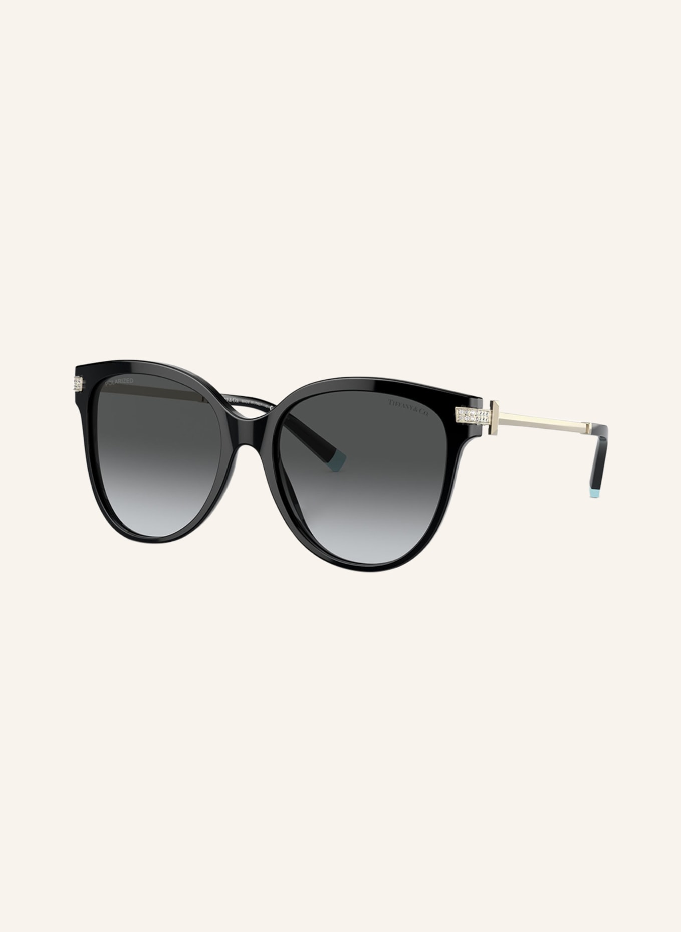 TIFFANY & Co. Sunglasses TF 4193B, Color: 8001T3 - BLACK/ GRAY POLARIZED (Image 1)