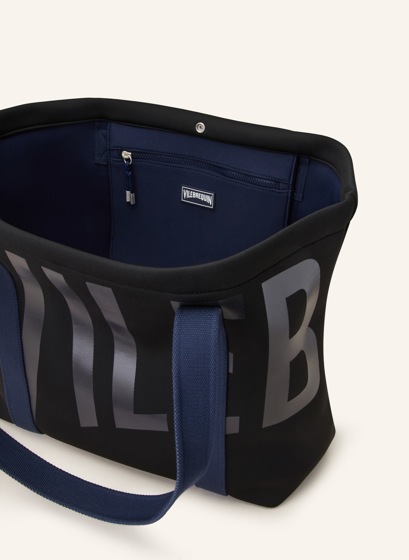 VILEBREQUIN Beach bag, Color: BLACK/ BLUE (Image 3)