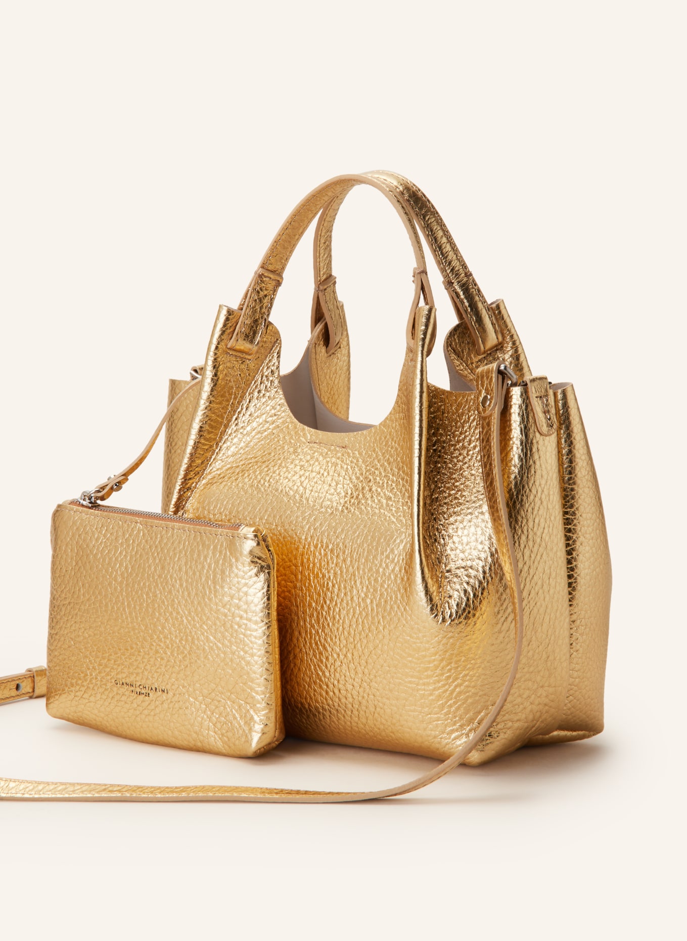 GIANNI CHIARINI Hobo-Bag mit Pouch, Farbe: GOLD (Bild 2)