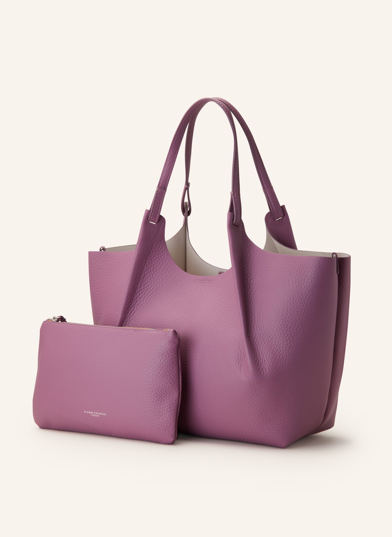GIANNI CHIARINI Hobo bag DUA with pouch, Color: PURPLE (Image 2)