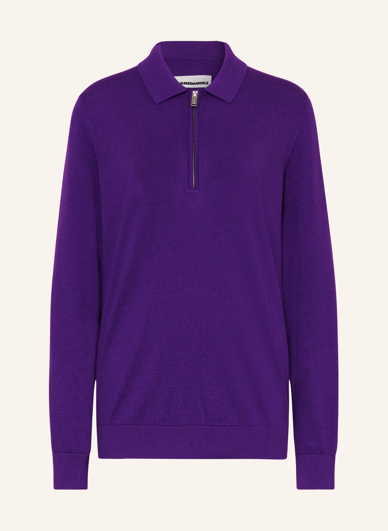 ARMEDANGELS Half-zip sweater PAANAS, Color: PURPLE (Image 1)