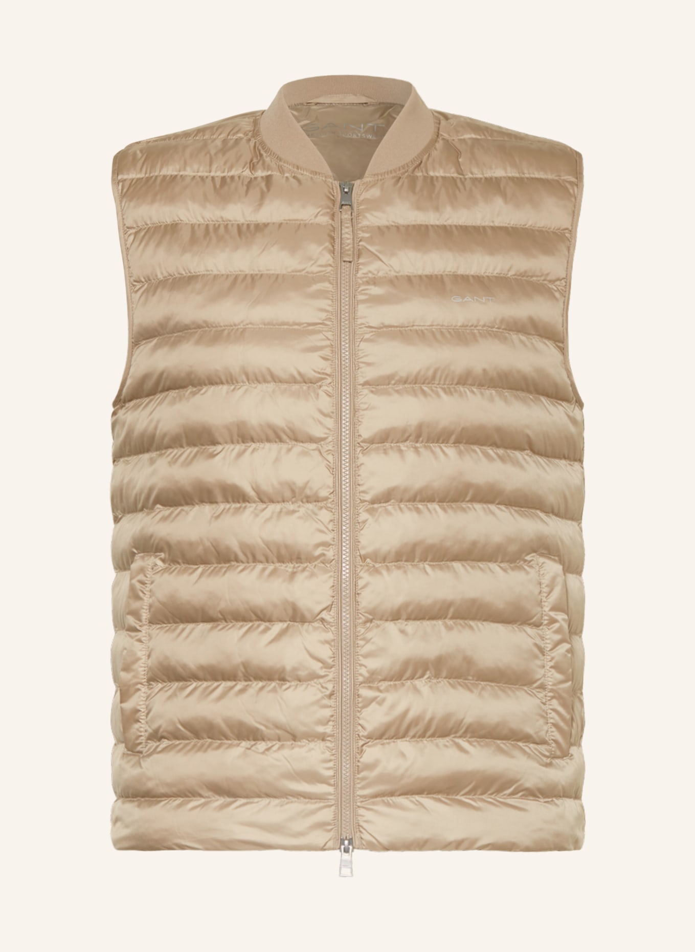 GANT Quilted vest, Color: BEIGE (Image 1)