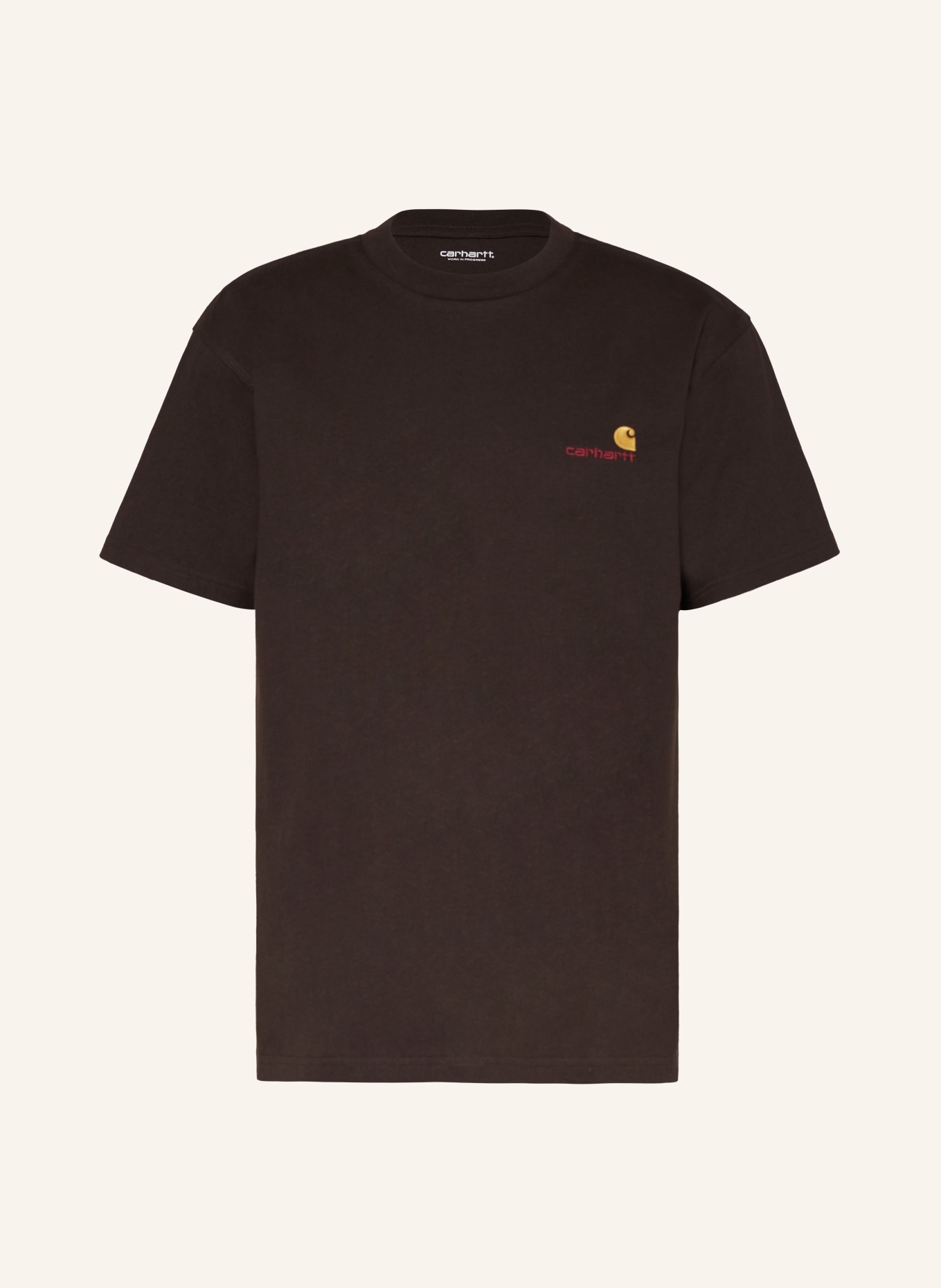 carhartt WIP T-shirt, Color: DARK BROWN (Image 1)