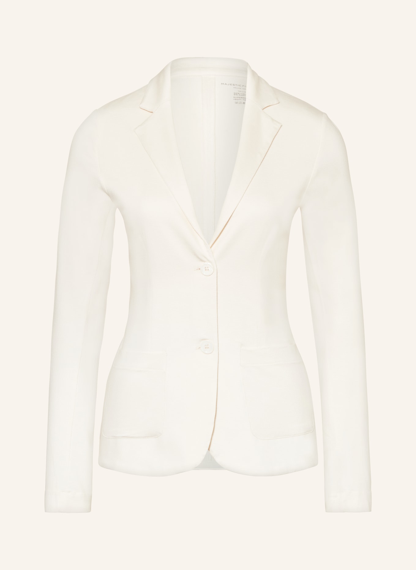 MAJESTIC FILATURES Jersey blazer , Color: CREAM (Image 1)