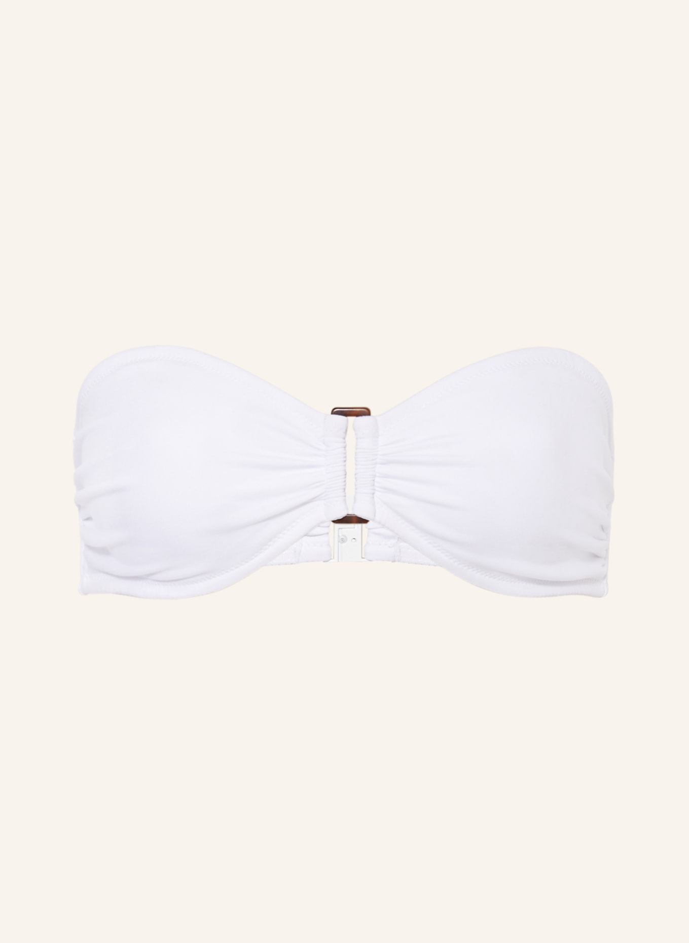 VILEBREQUIN Bandeau-Bikini-Top SOLID SCULPT, Farbe: WEISS (Bild 1)