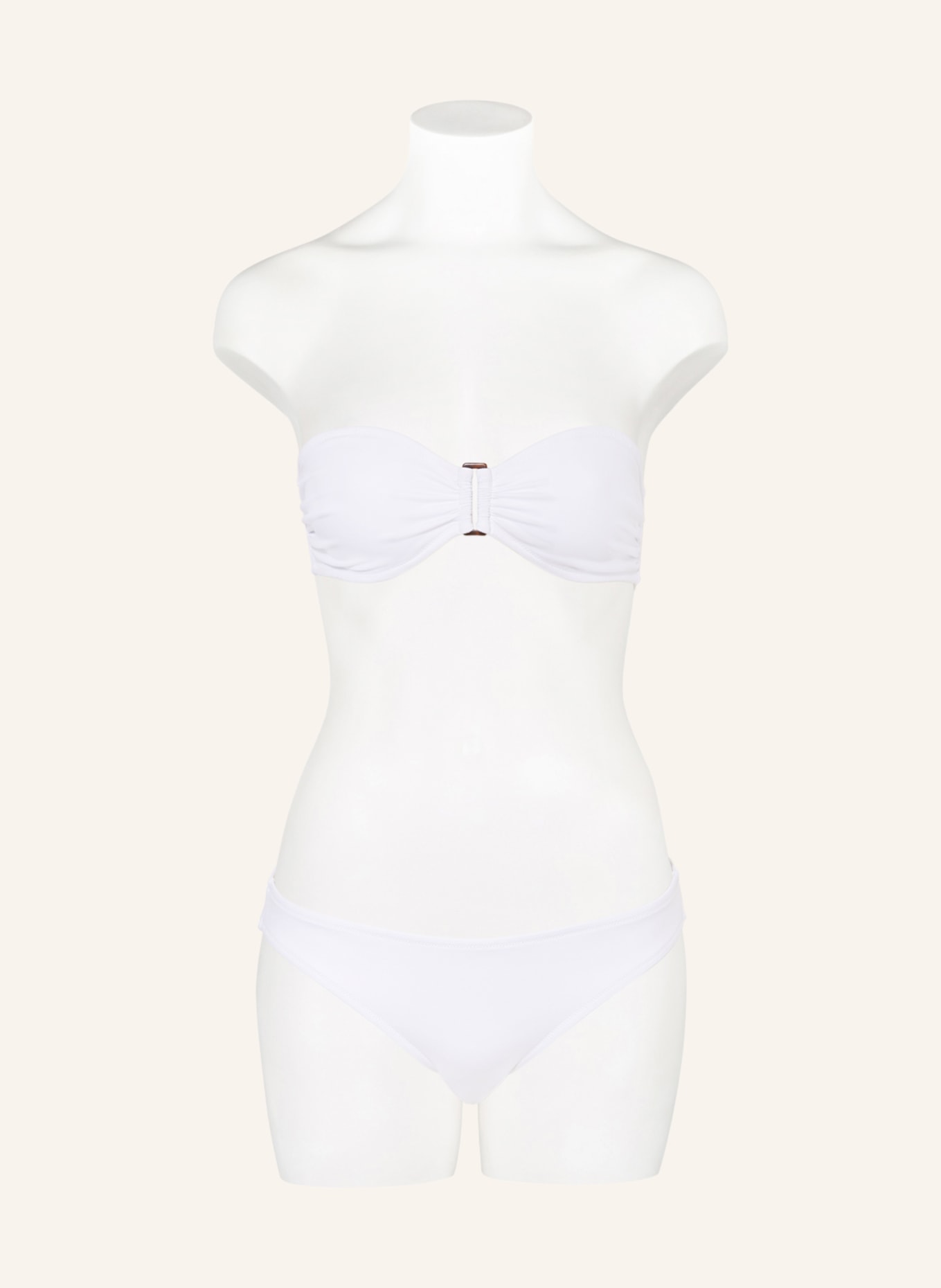 VILEBREQUIN Bandeau bikini top SOLID SCULPT, Color: WHITE (Image 2)