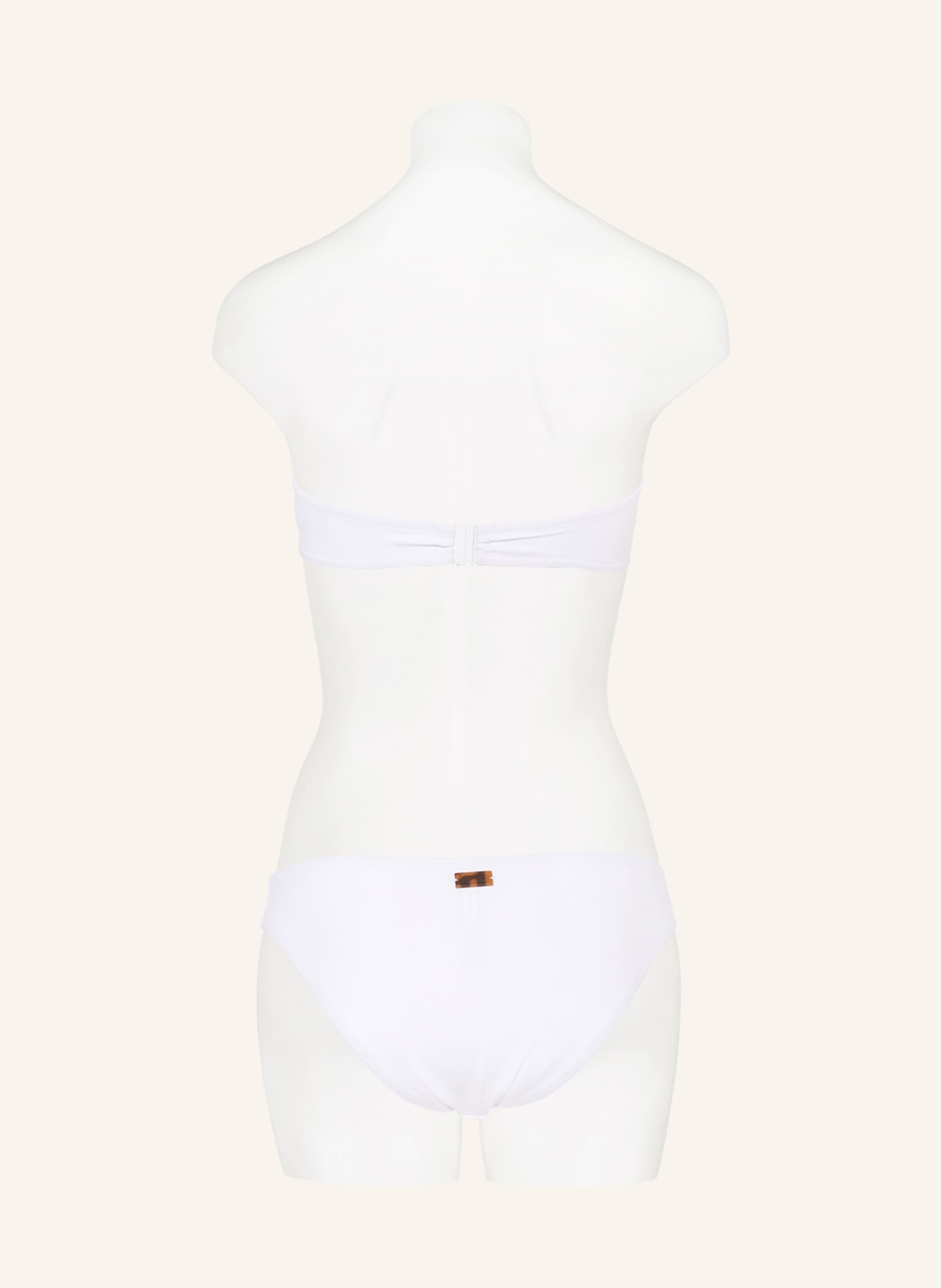 VILEBREQUIN Bandeau bikini top SOLID SCULPT, Color: WHITE (Image 3)