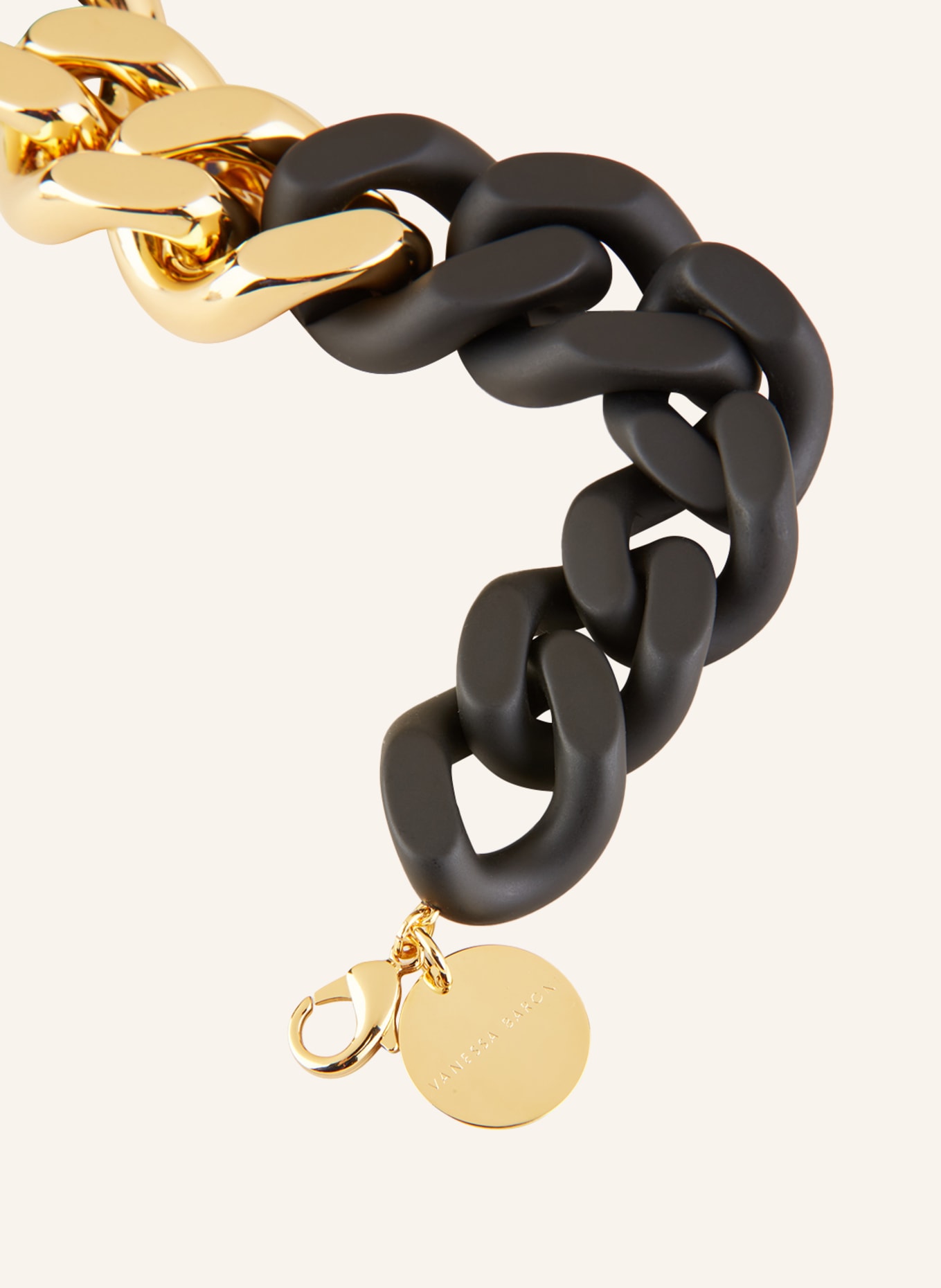VANESSA BARONI Necklace GREAT, Color: BLACK/ GOLD (Image 2)
