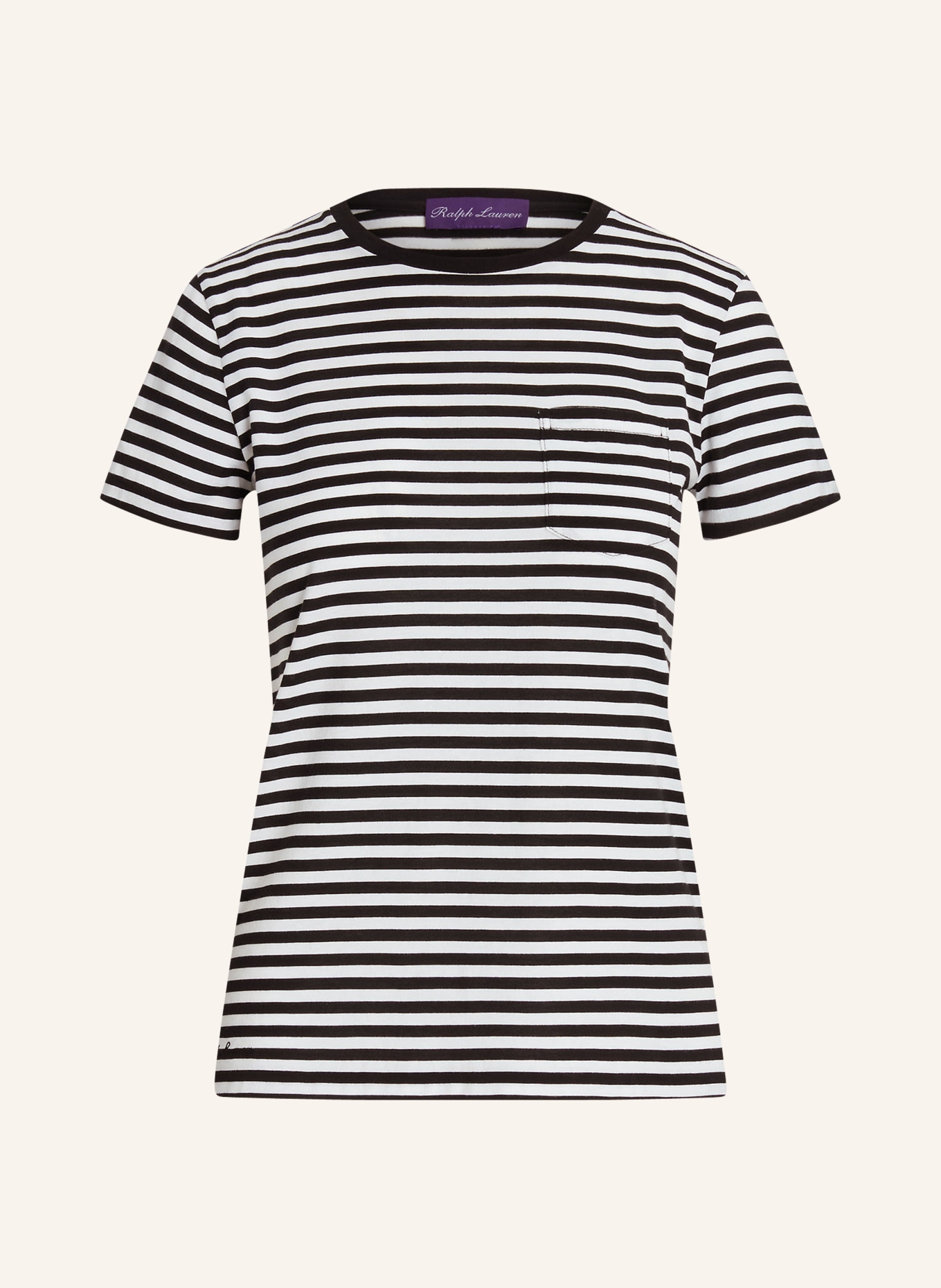 RALPH LAUREN Collection T-Shirt, Farbe: SCHWARZ/ WEISS (Bild 1)
